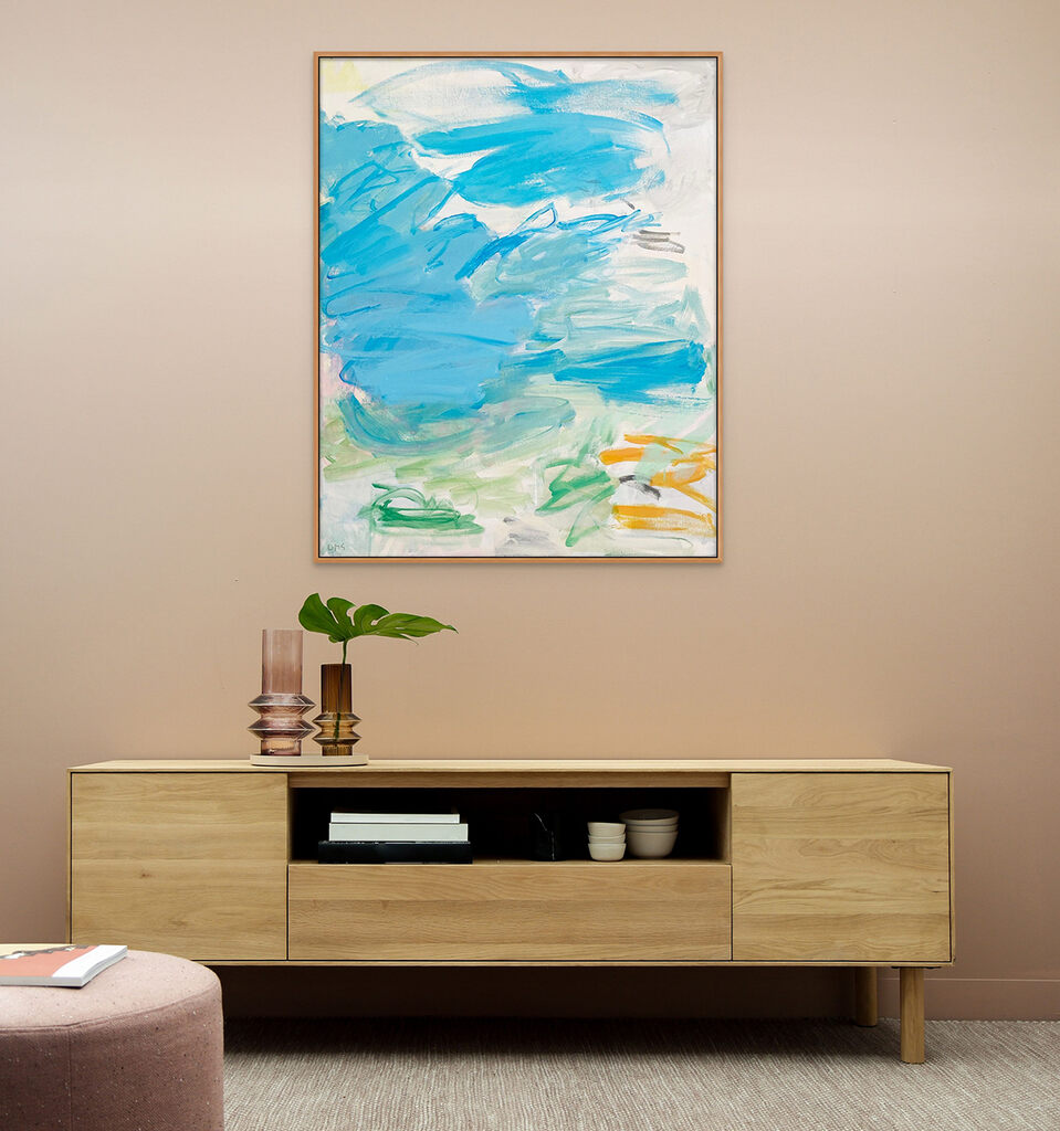 Artwork by Laura Basterra Sanz, Untitled (summer breeze), Made of Acrylic on linen 