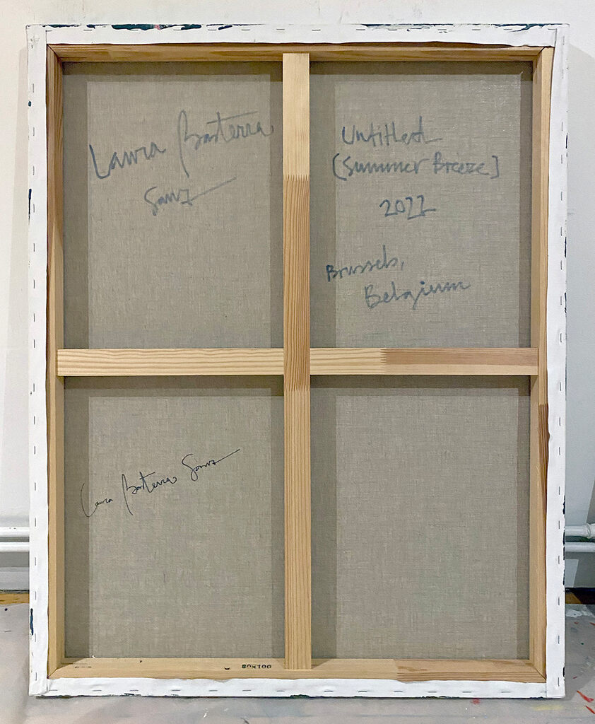 Artwork by Laura Basterra Sanz, Untitled (summer breeze), Made of Acrylic on linen 