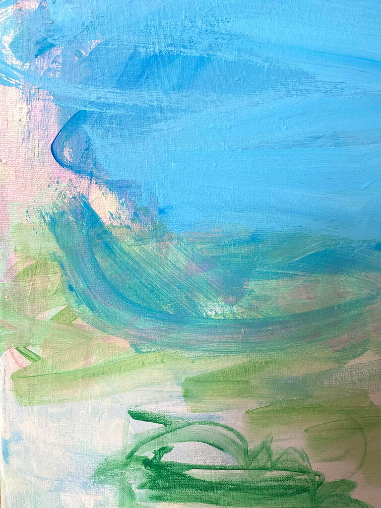 Artwork by Laura Basterra Sanz, Untitled (summer breeze), Made of Acrylic on linen 