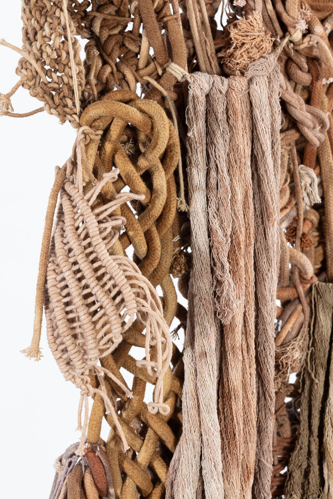 Artwork by Laura Lima, Chupa Cabra, Made of Raw cotton threads dyed by natural pigments 