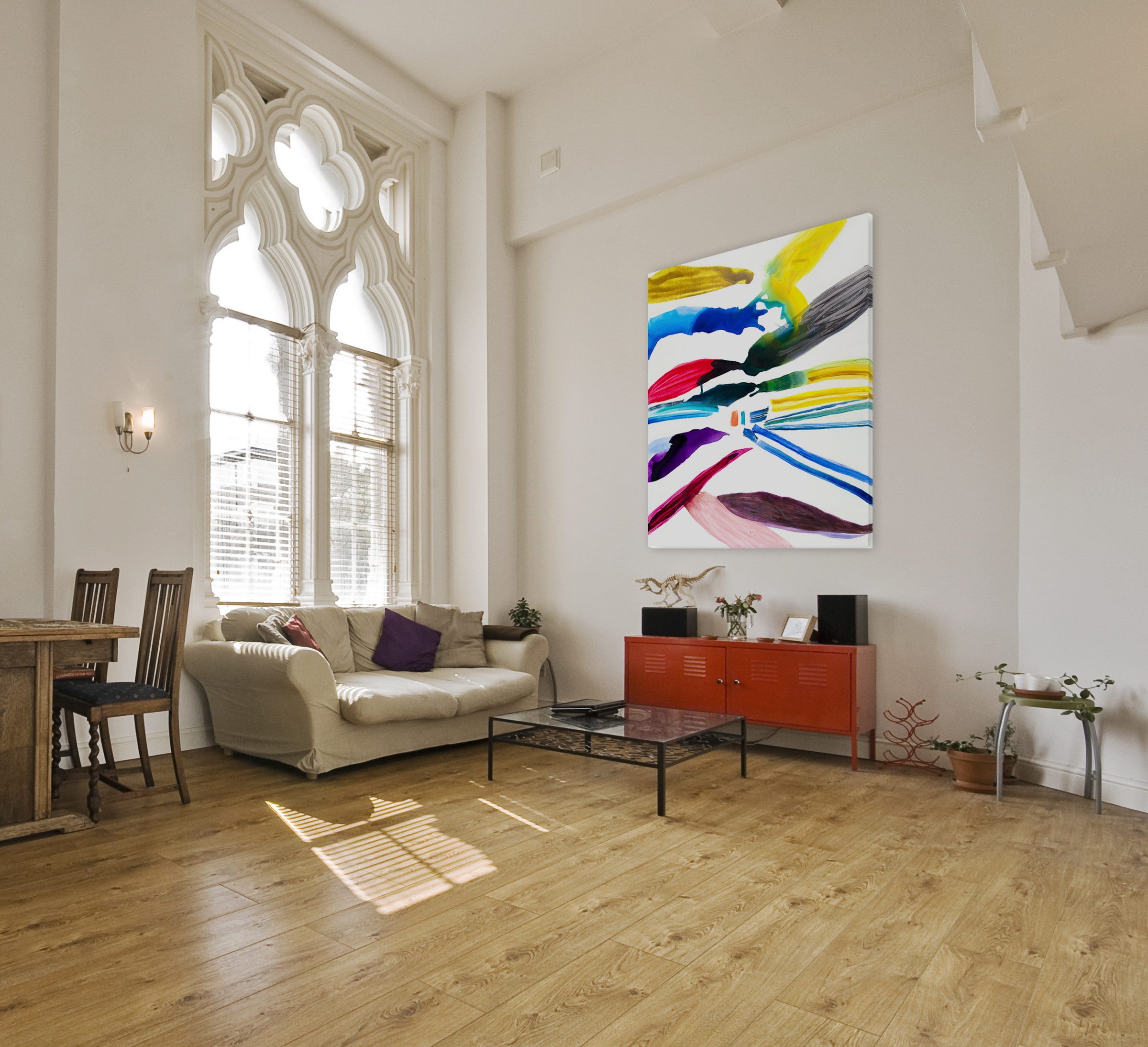 Artwork by Laura Newman, Birds, Made of Oil and acrylic on canvas 