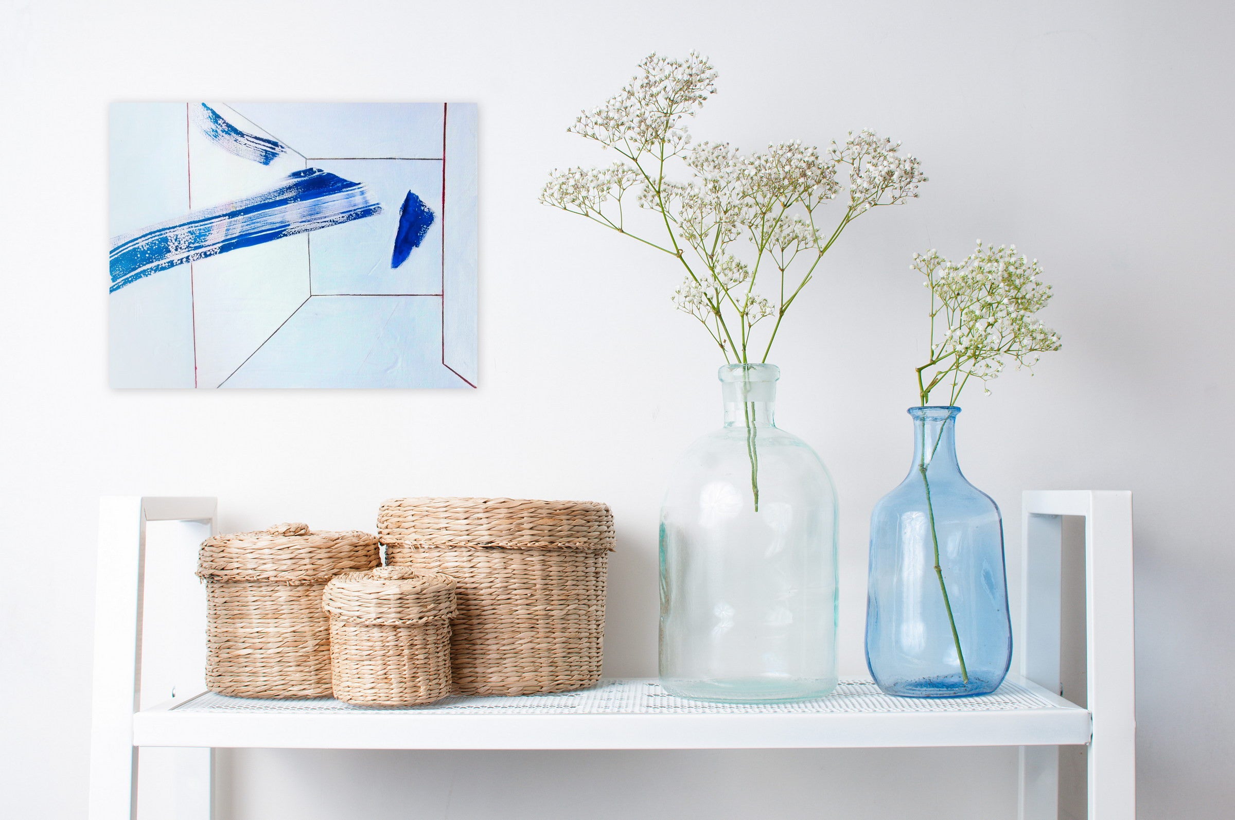 Artwork by Laura Newman, Clouds in a Room, Made of Oil on canvas 