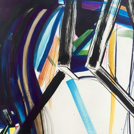 Artwork by Laura Newman, Frames, Made of Acrylic and watercolor on handmade Wasli paper 