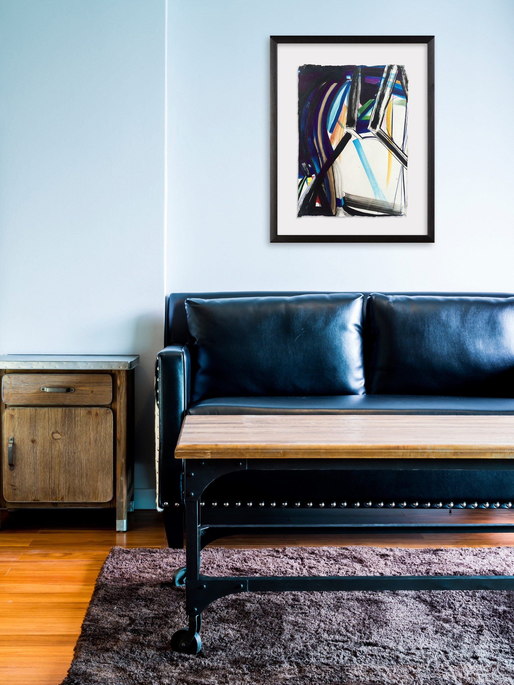 Artwork by Laura Newman, Frames, Made of Acrylic and watercolor on handmade Wasli paper 