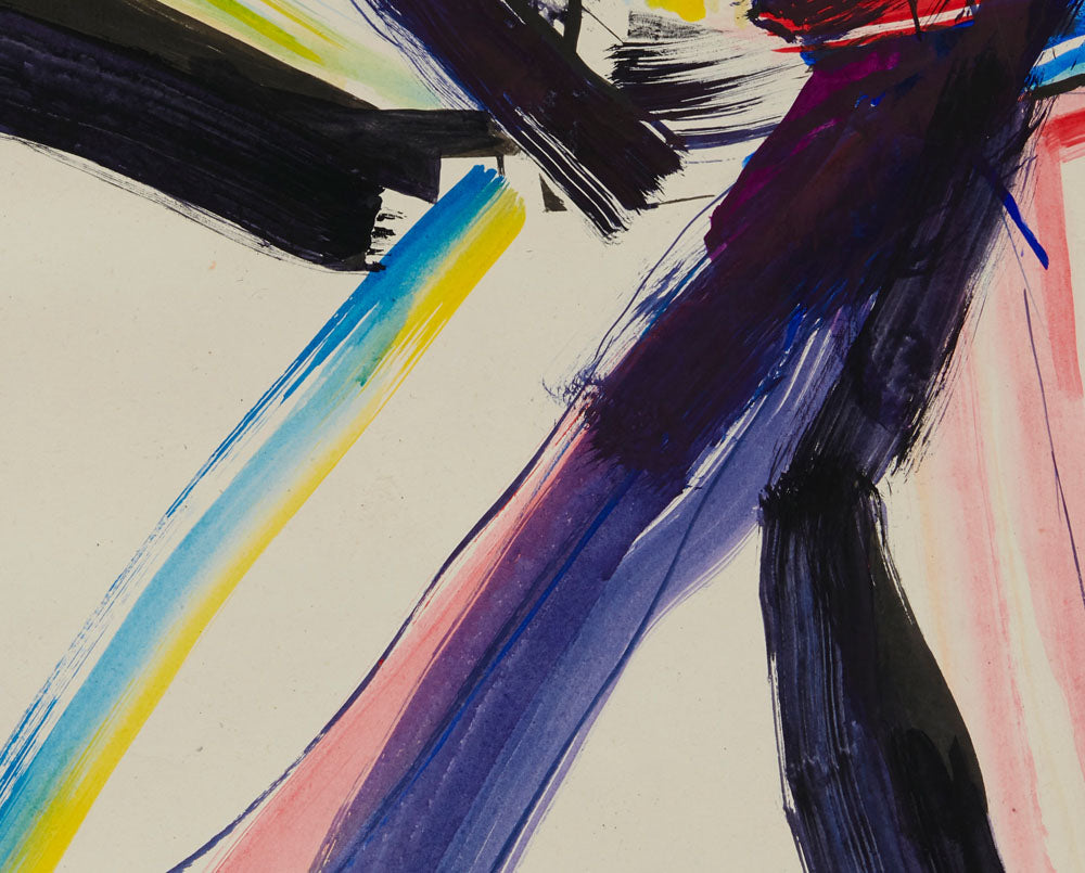 Artwork by Laura Newman, Tango, Made of Ink and acrylic on Wasli paper 