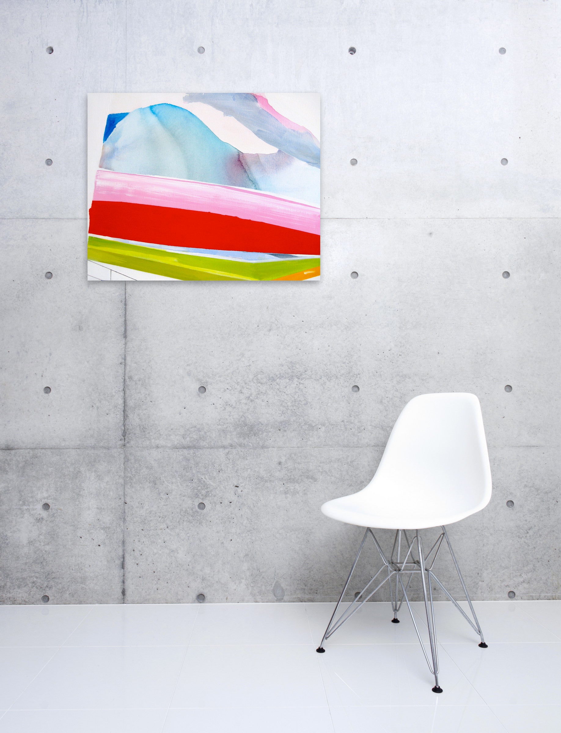 Artwork by Laura Newman, Viewing Platform, Made of Oil and acrylic on canvas 