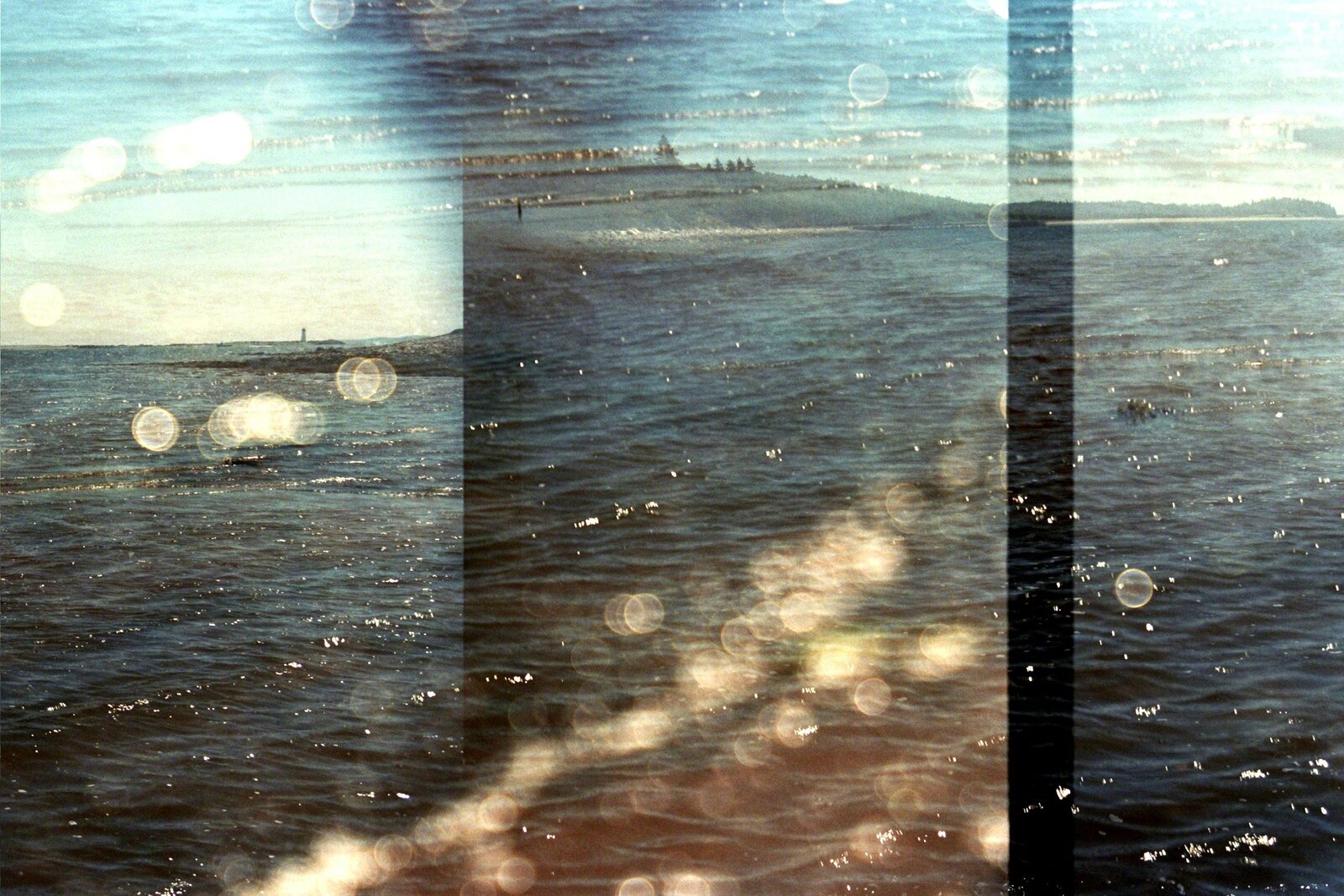 Artwork by Leah Oates, Transitory Space, Nova Scotia, Canada, McNab's Island Dots # 56, Made of C-print 