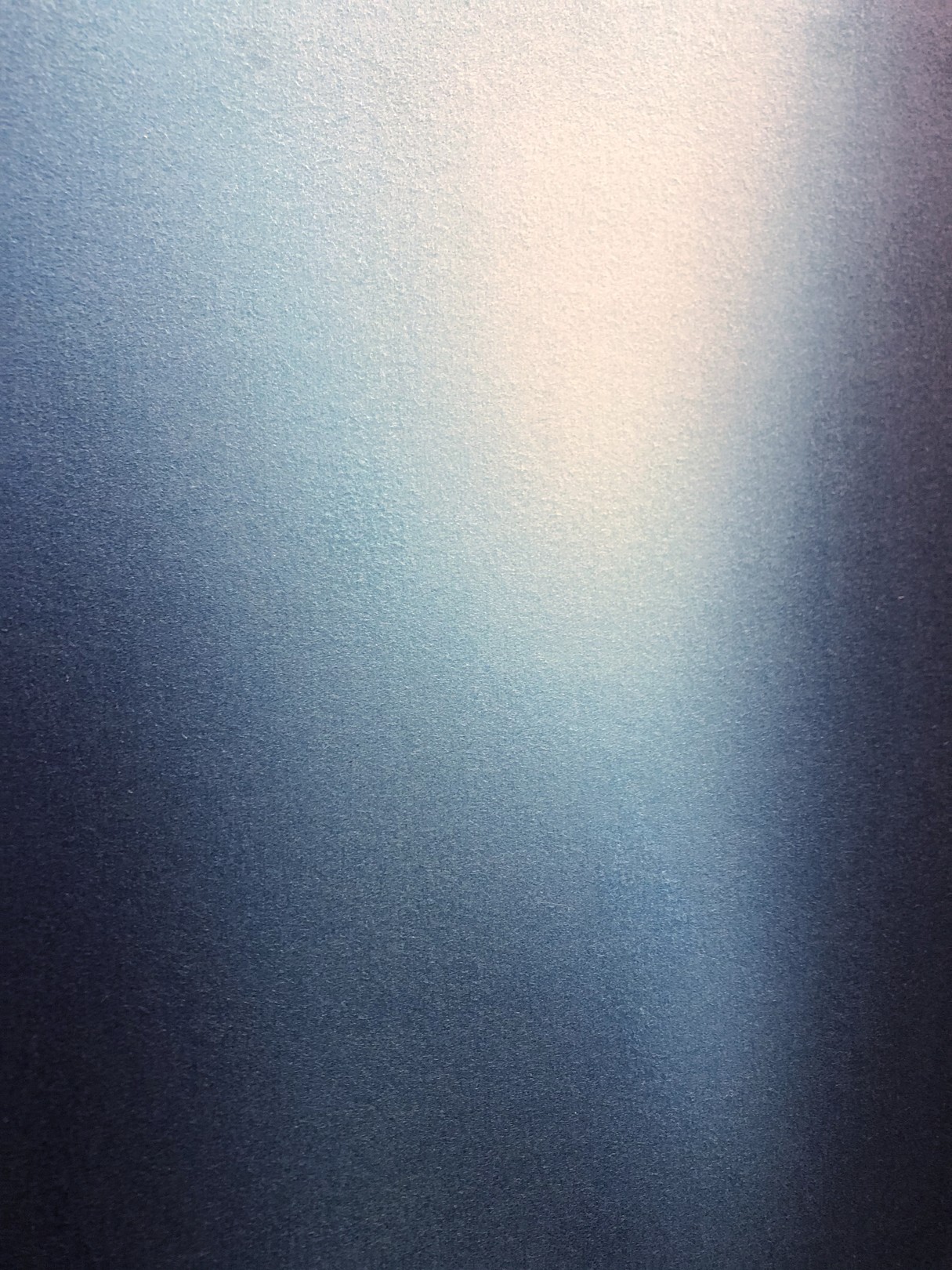 A minimalist abstract painting featuring a vertical gradient of blue tones.