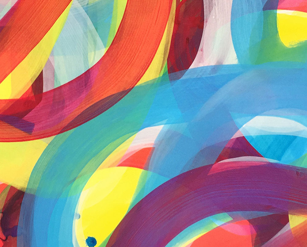 Artwork by Leon Phillips, Squirm 1, Made of Gouache on Fabriano paper 