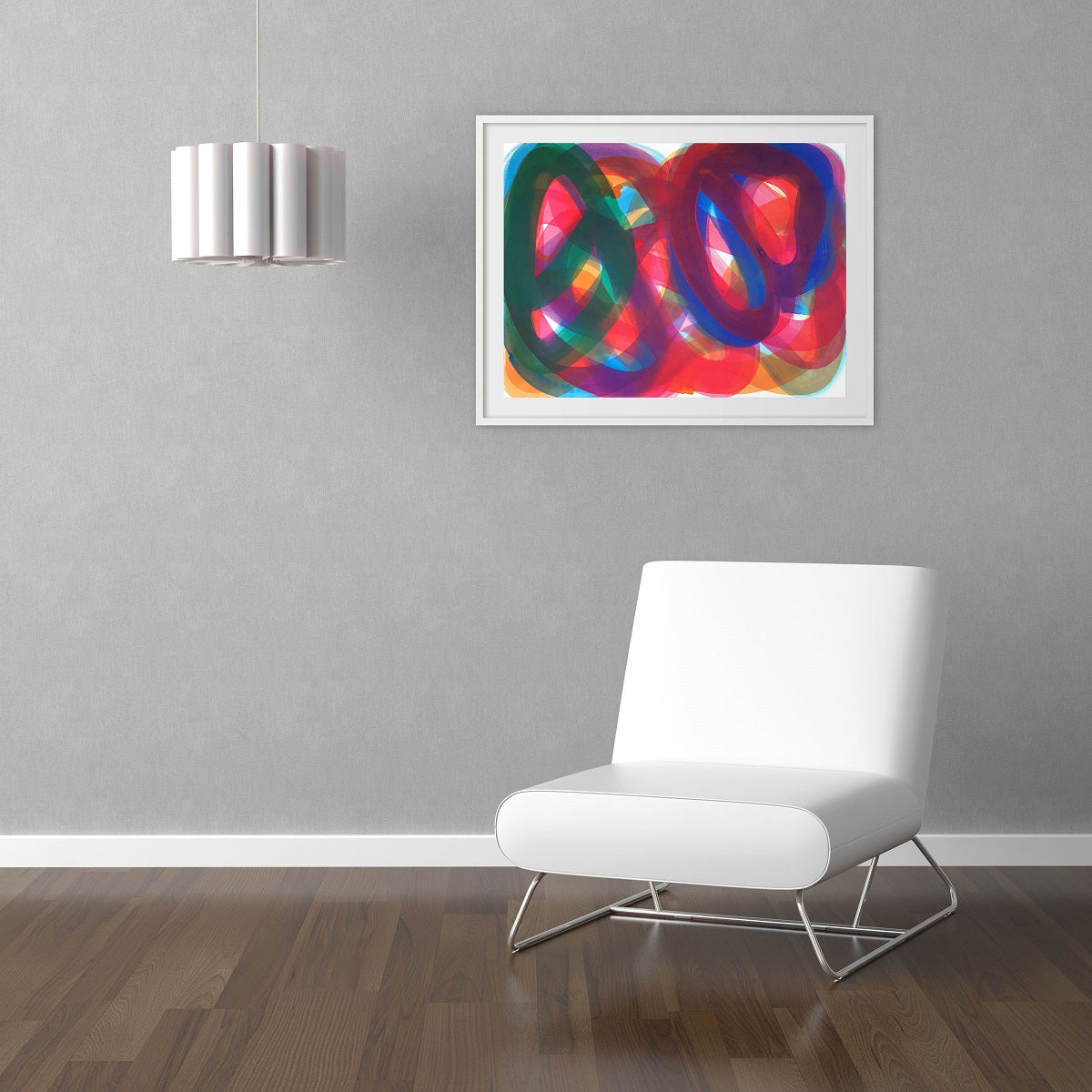 Artwork by Leon Phillips, Squirm 2, Made of Gouache on Fabriano paper 