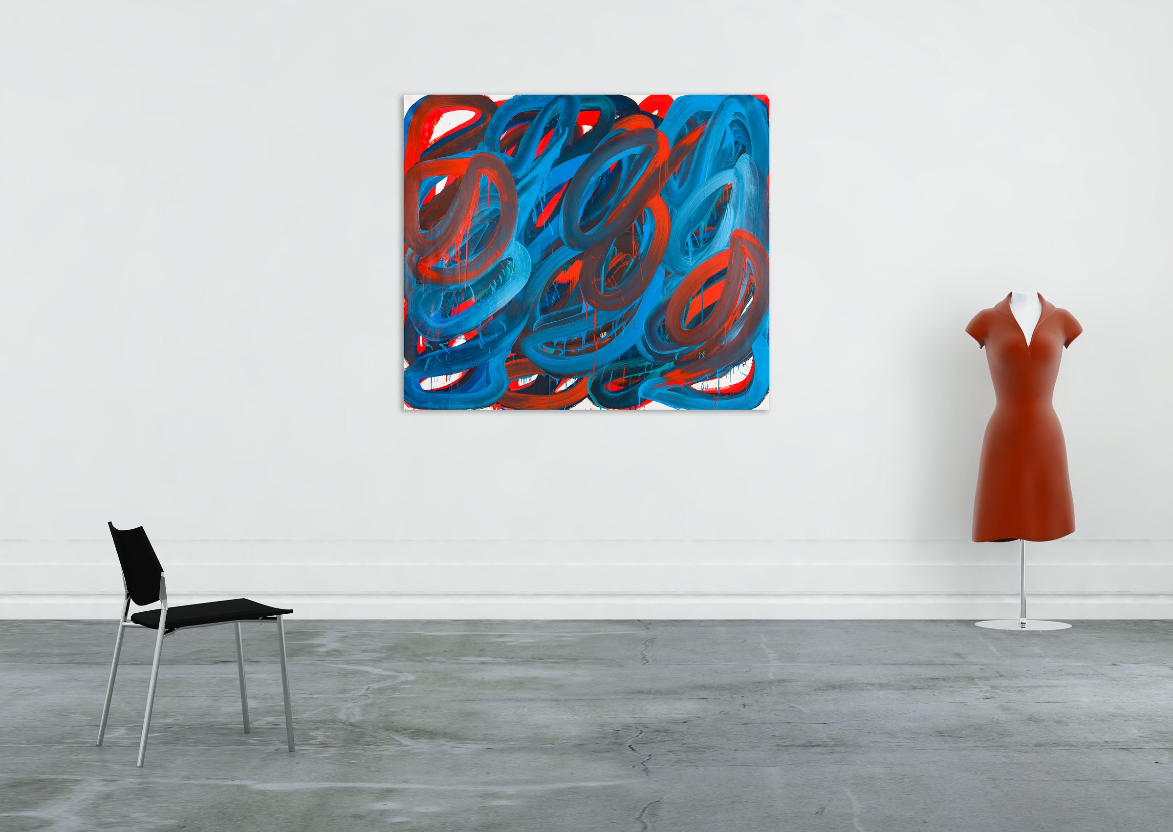 Artwork by Leon Phillips, Swirl 3, Made of Oil on canvas 