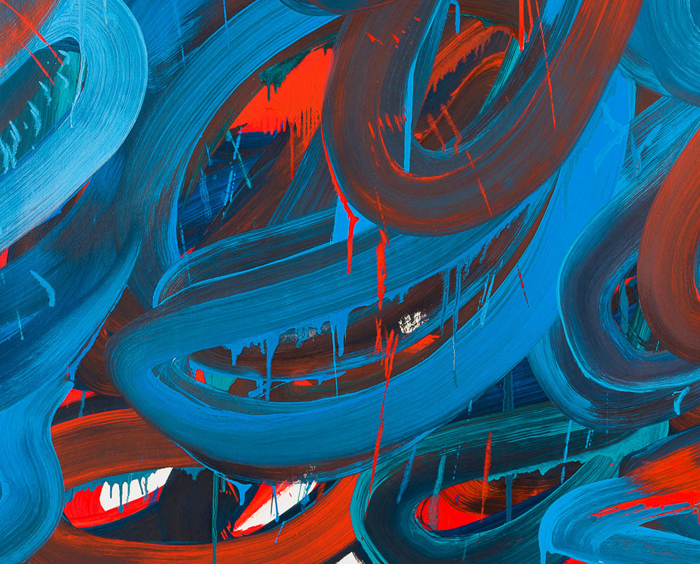 Artwork by Leon Phillips, Swirl 3, Made of Oil on canvas 