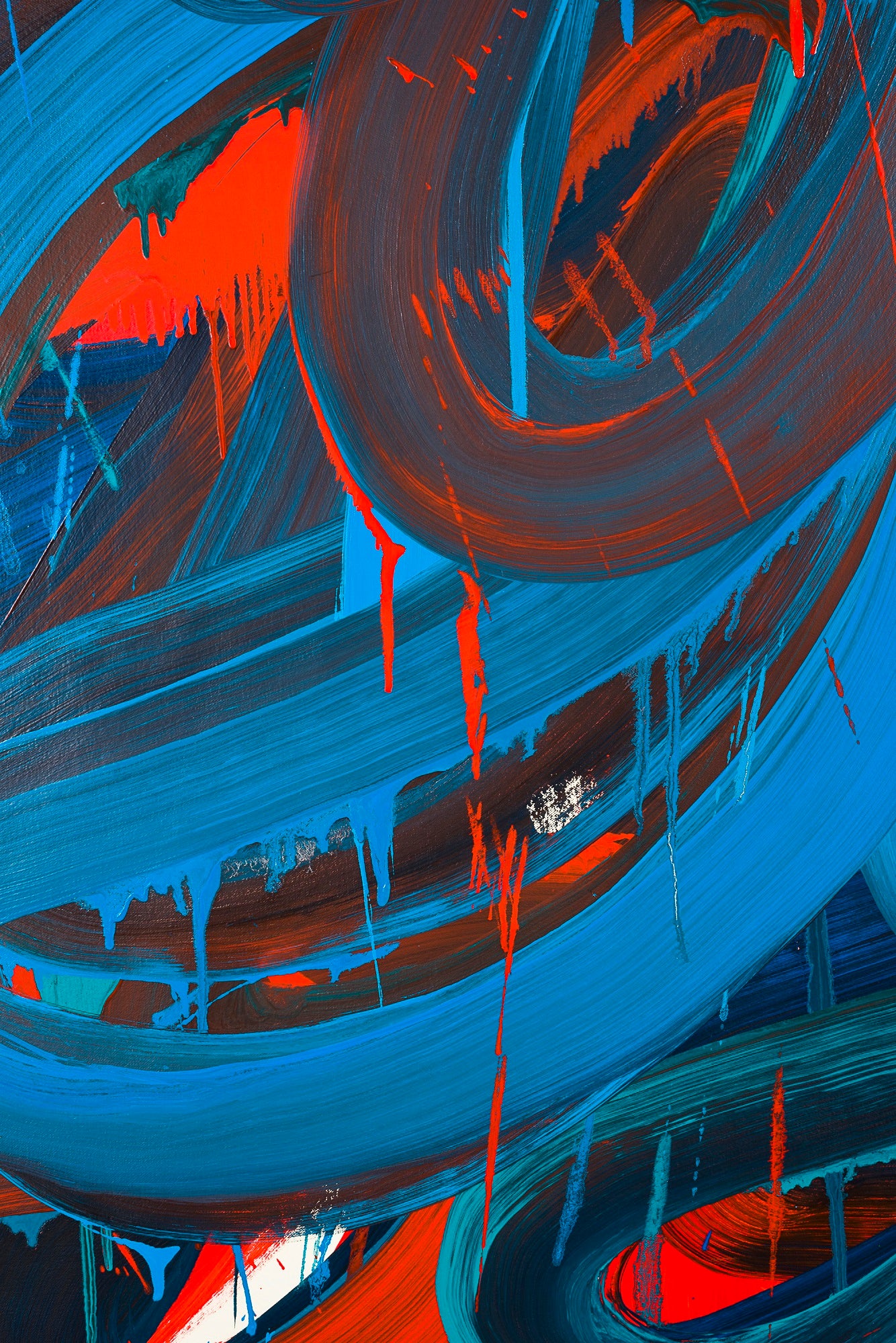 Artwork by Leon Phillips, Swirl 3, Made of Oil on canvas 