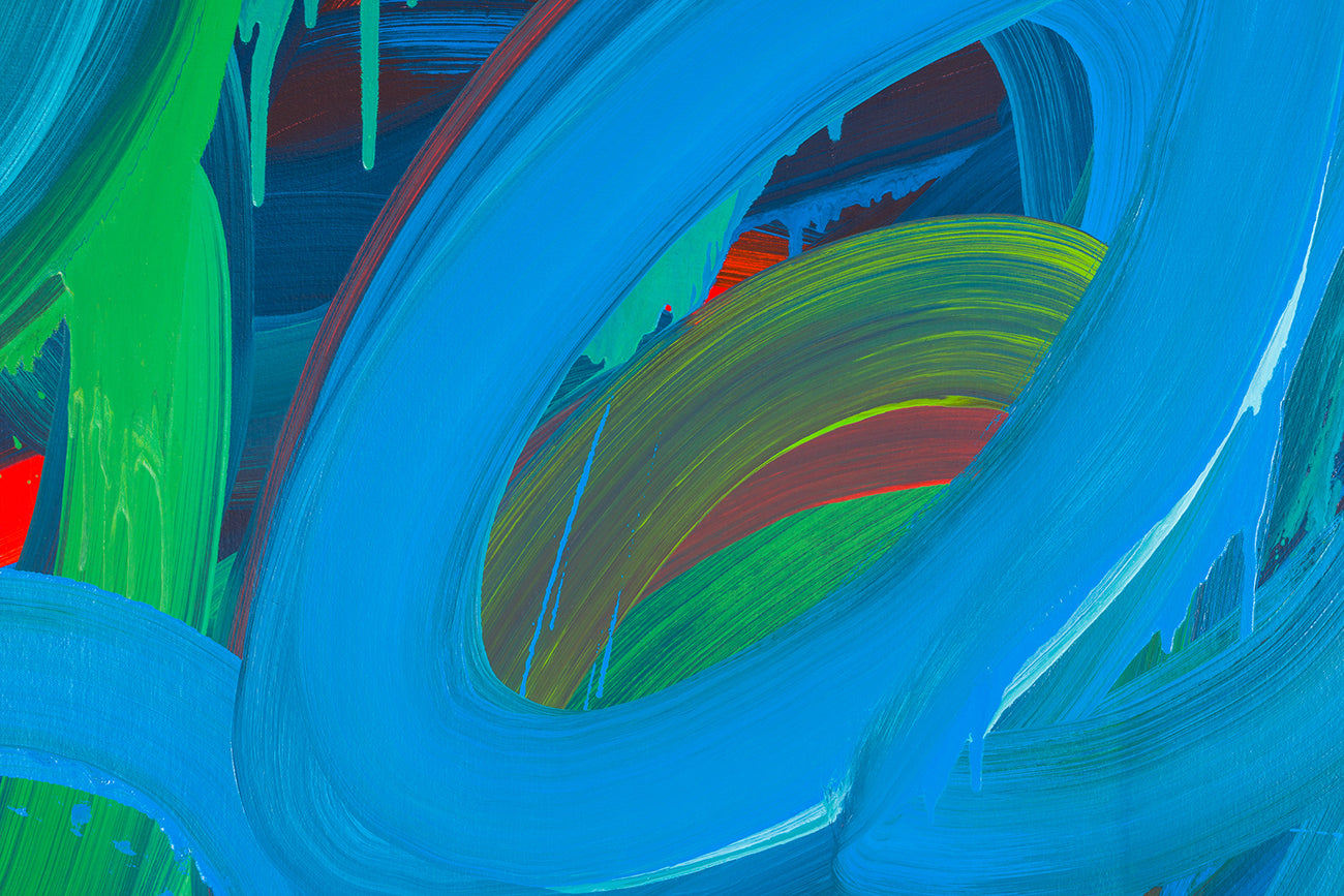 Artwork by Leon Phillips, Swirl No.4, Made of Oil on Canvas 