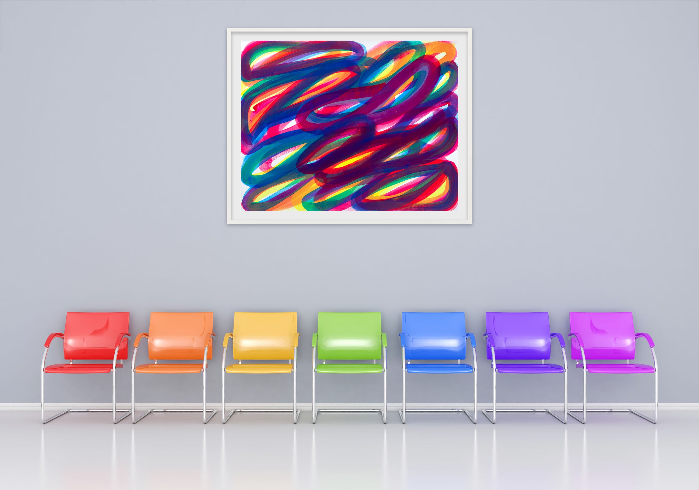 Artwork by Leon Phillips, Vermont 5, Made of Gouache on Fabriano hot press paper 