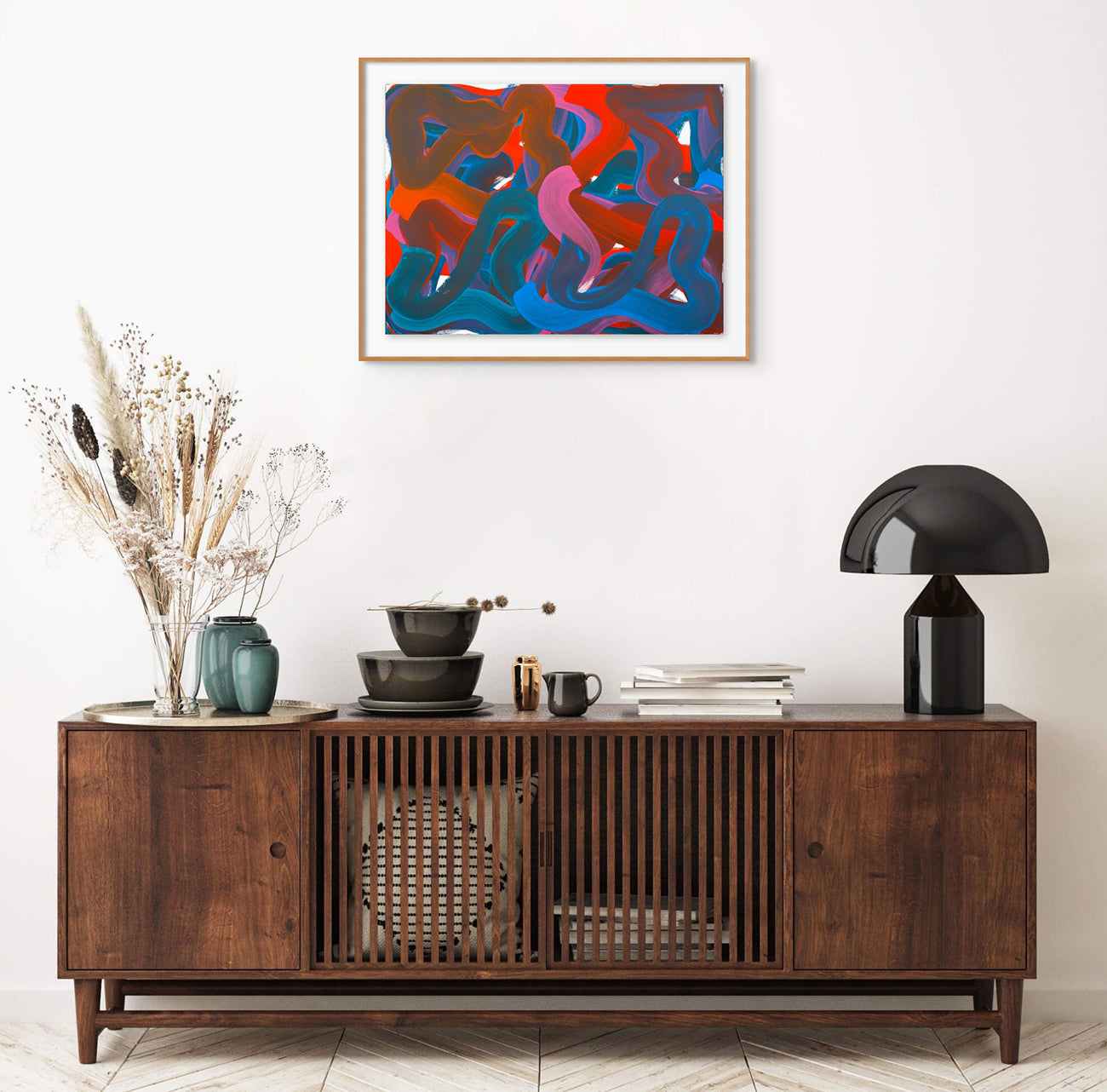 Artwork by Leon Phillips, Wiggle No.22, Made of Oil on Paper (Arches Oil Paper — 140 lb Cold press) 