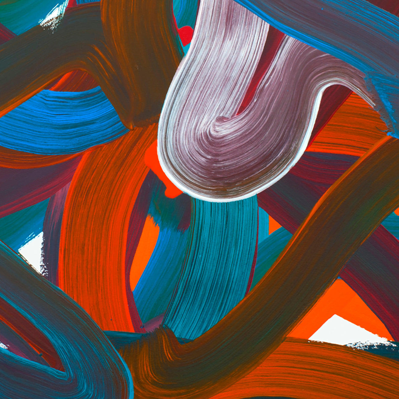 Artwork by Leon Phillips, Wiggle No.6, Made of Oil on Paper (Arches Oil Paper — 140 lb Cold press) 