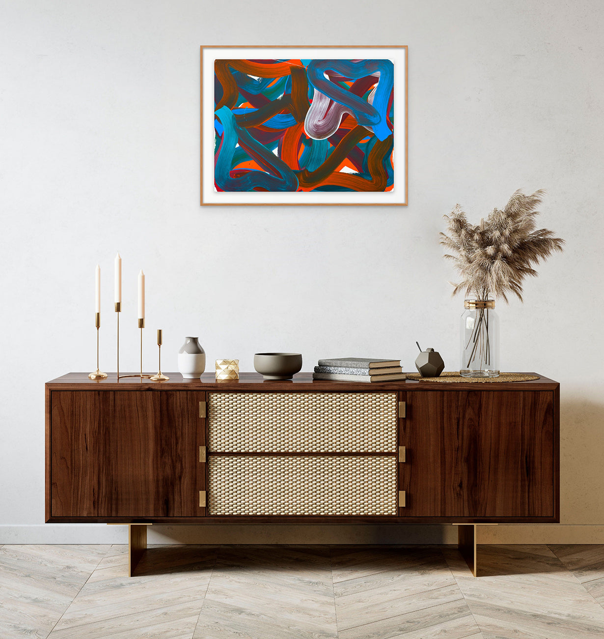 Artwork by Leon Phillips, Wiggle No.6, Made of Oil on Paper (Arches Oil Paper — 140 lb Cold press) 