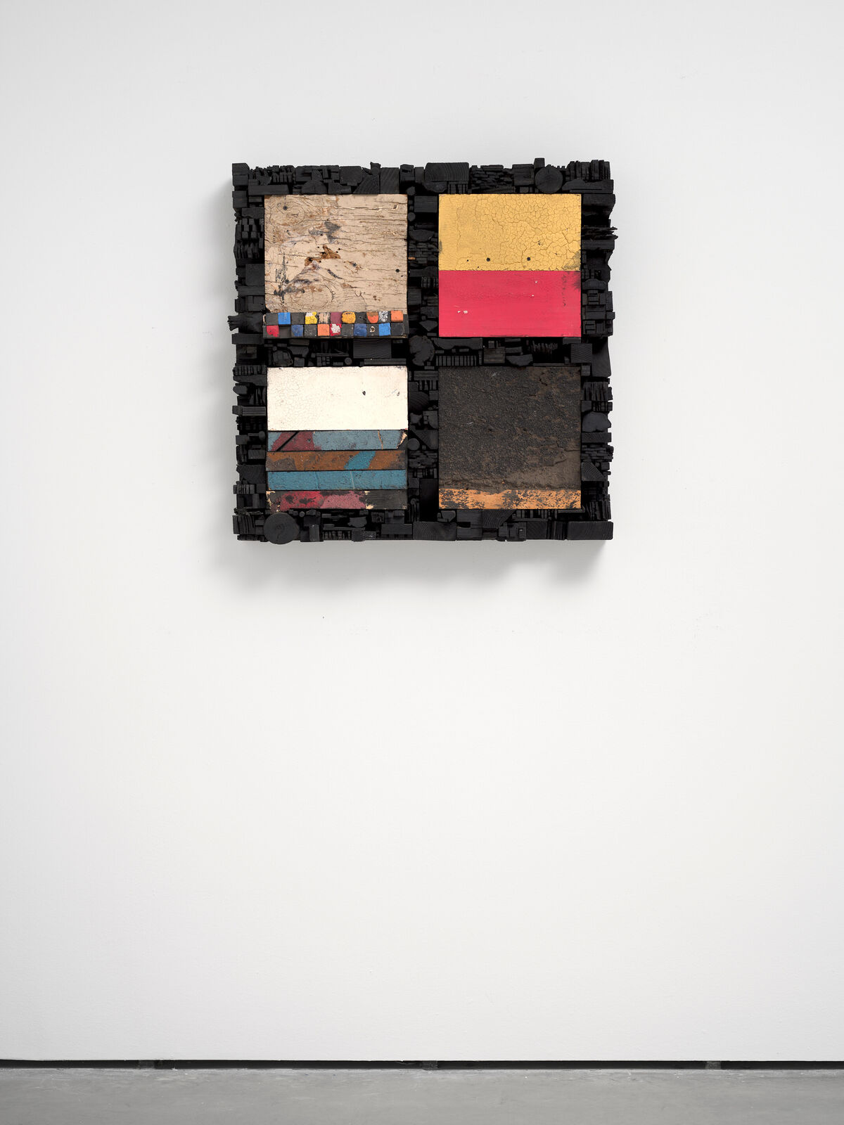 Artwork by Leonardo Drew, Number 387, Made of Wood and Paint 