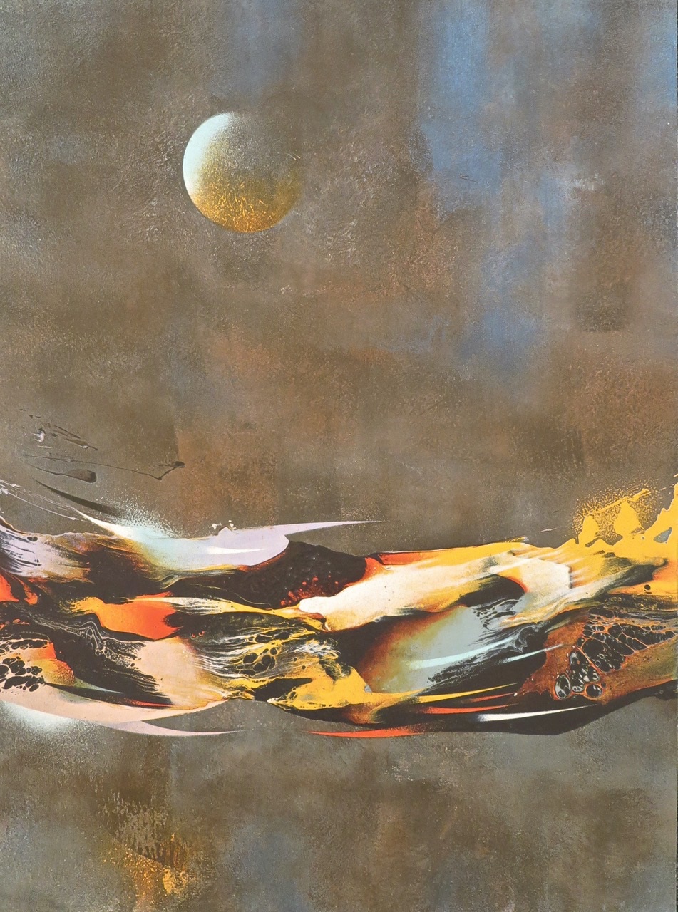 Artwork by Leonardo Nierman, Constellation from the Cosmic Energy Suite, Made of Lithograph 