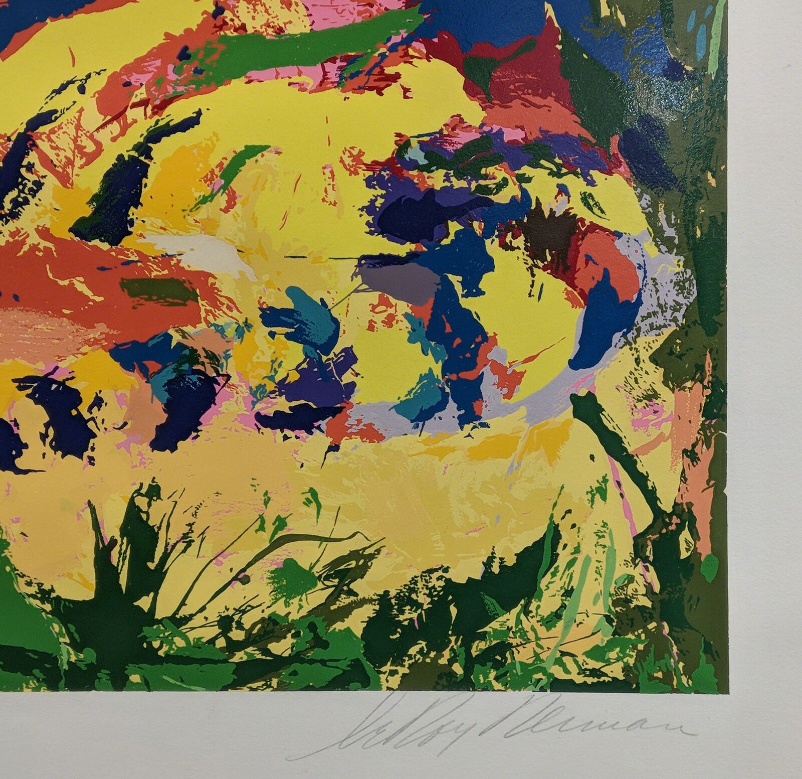Artwork by LeRoy Neiman, DELACROIX'S TIGER, Made of Serigraph 