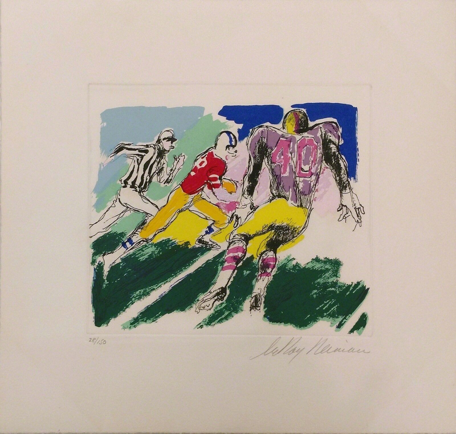 OPEN RUNNER by LeRoy Neiman, 1995