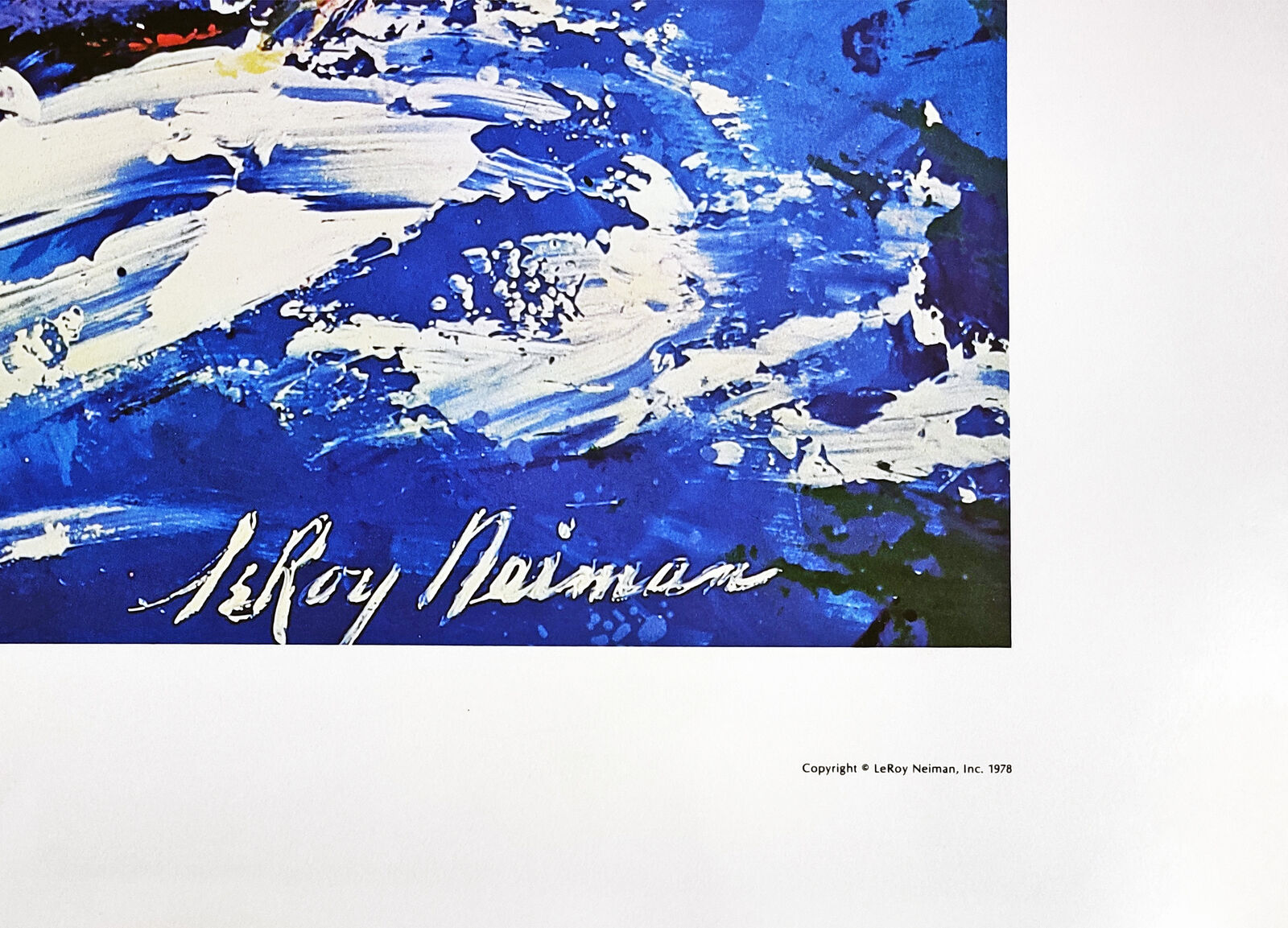 Artwork by LeRoy Neiman, SAILING, Made of Offset Lithograph In Colors 