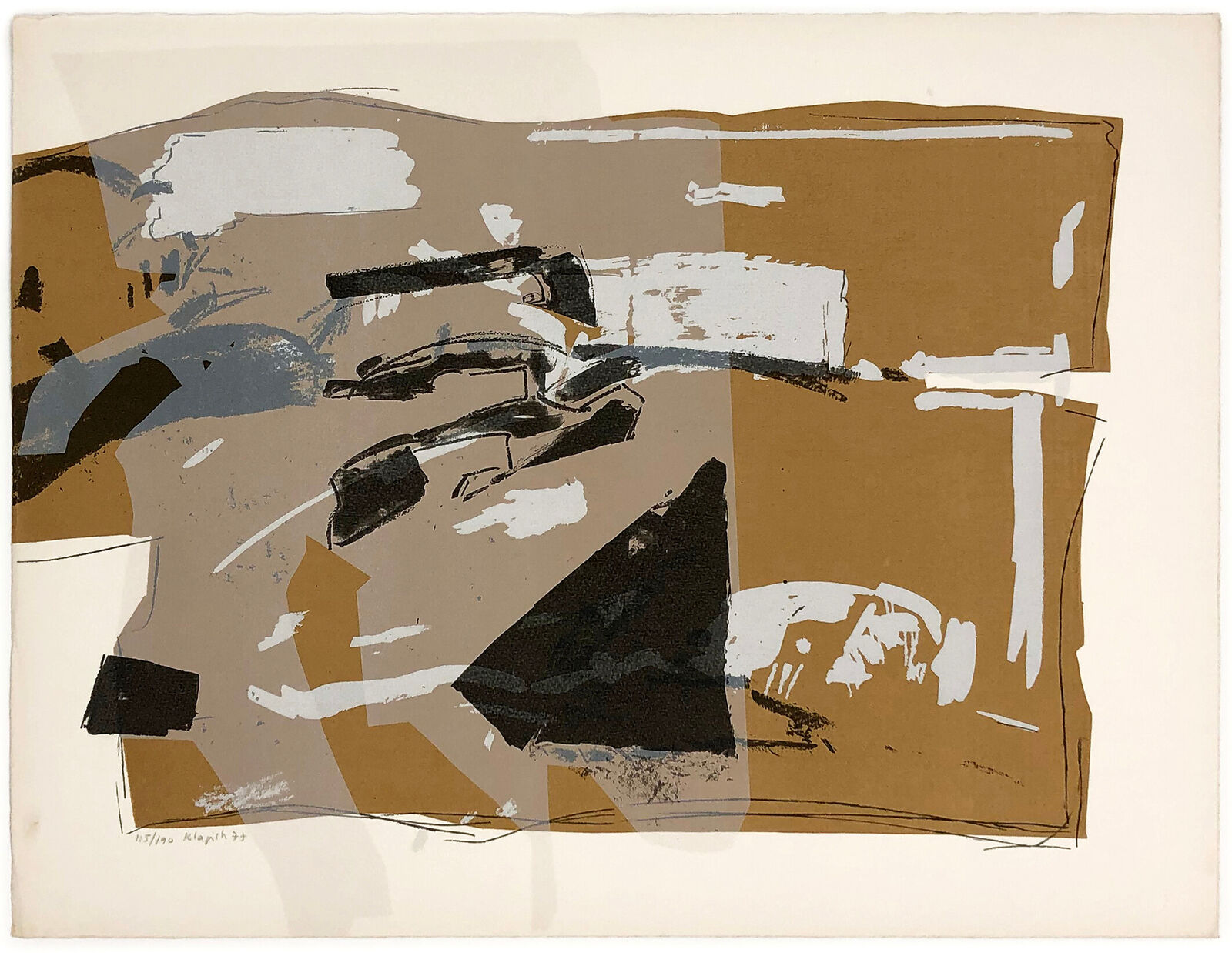 Untitled (from Ten Painters on War and Peace), hand signed lithograph