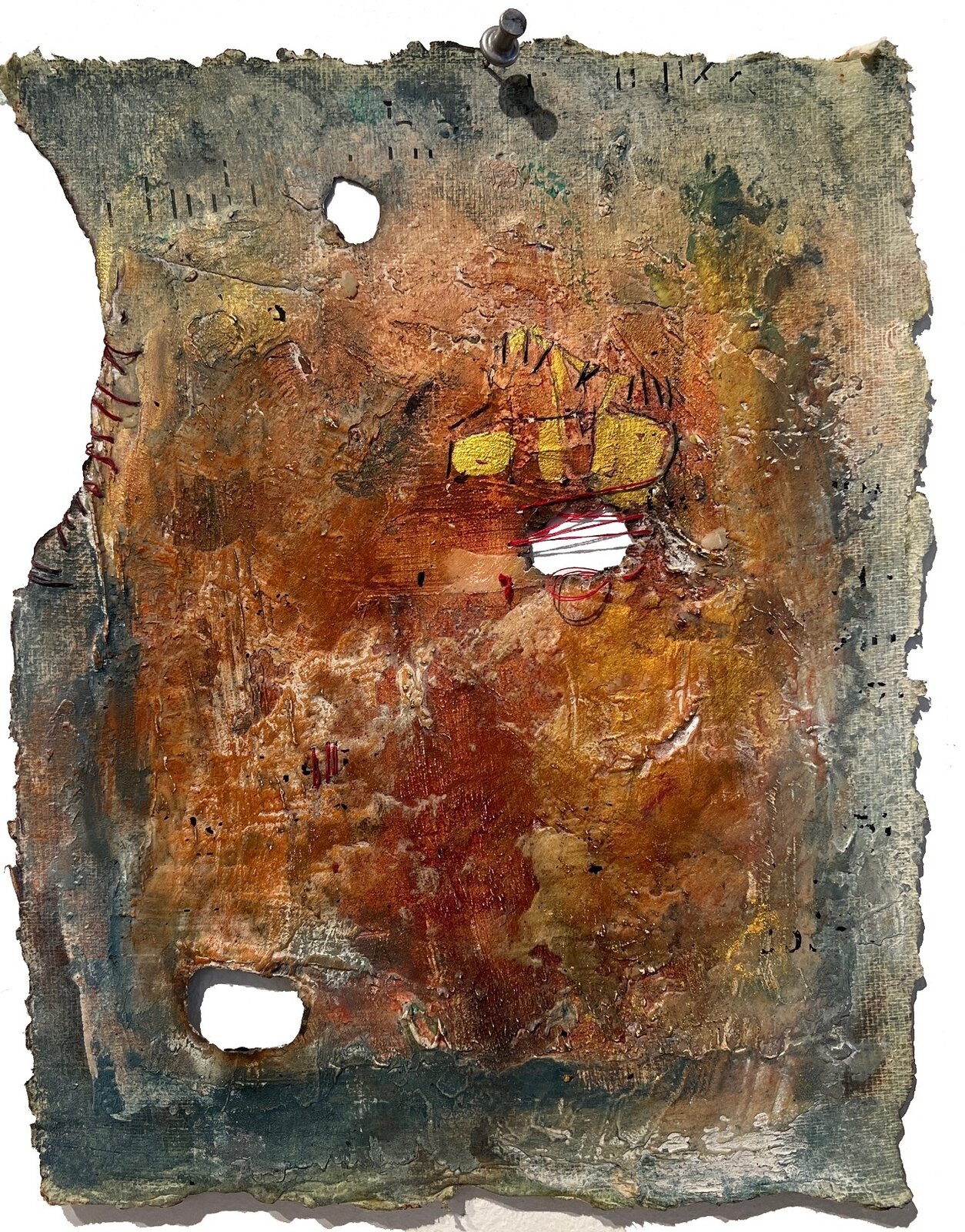A piece of paper with a piece of art on it.