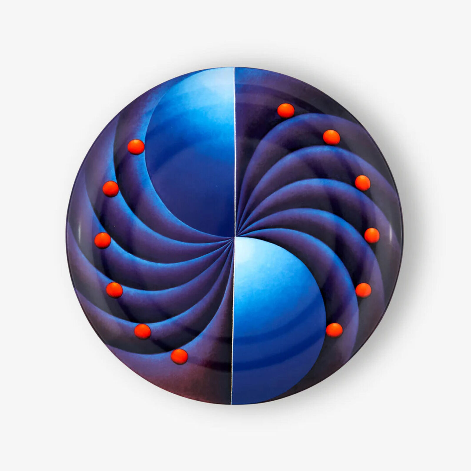 Artwork by Loie Hollowell, Boob Wheel, 2019, Made of Fine bone china 