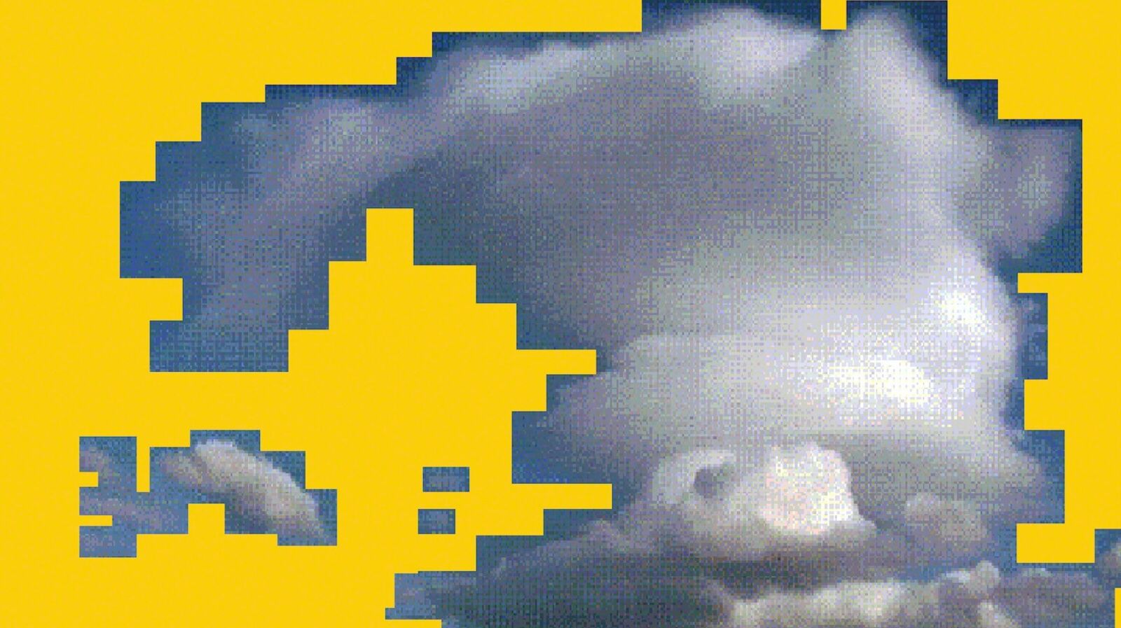 Artwork by Lorna Mills, Cloud, Made of Animated GIF 