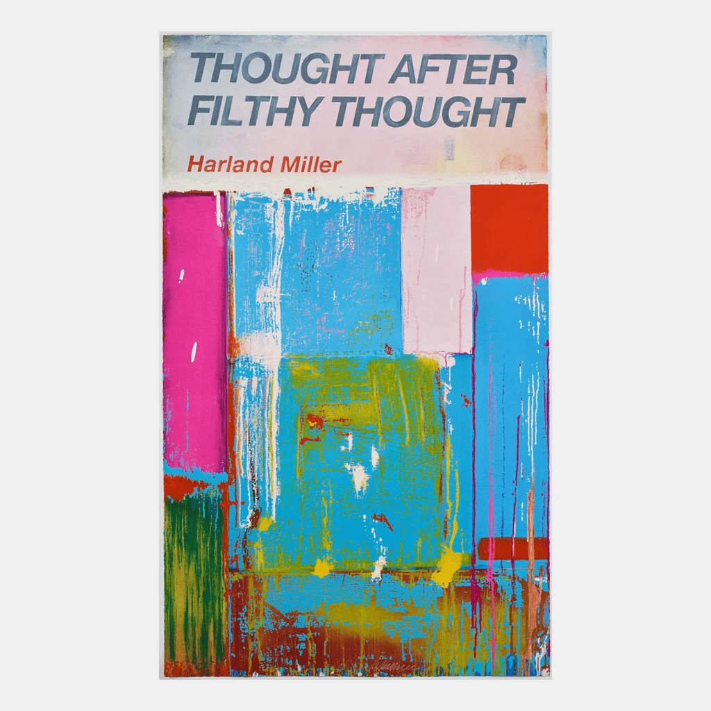 A graphic book cover featuring bold typography and a vibrant, abstract geometric composition.