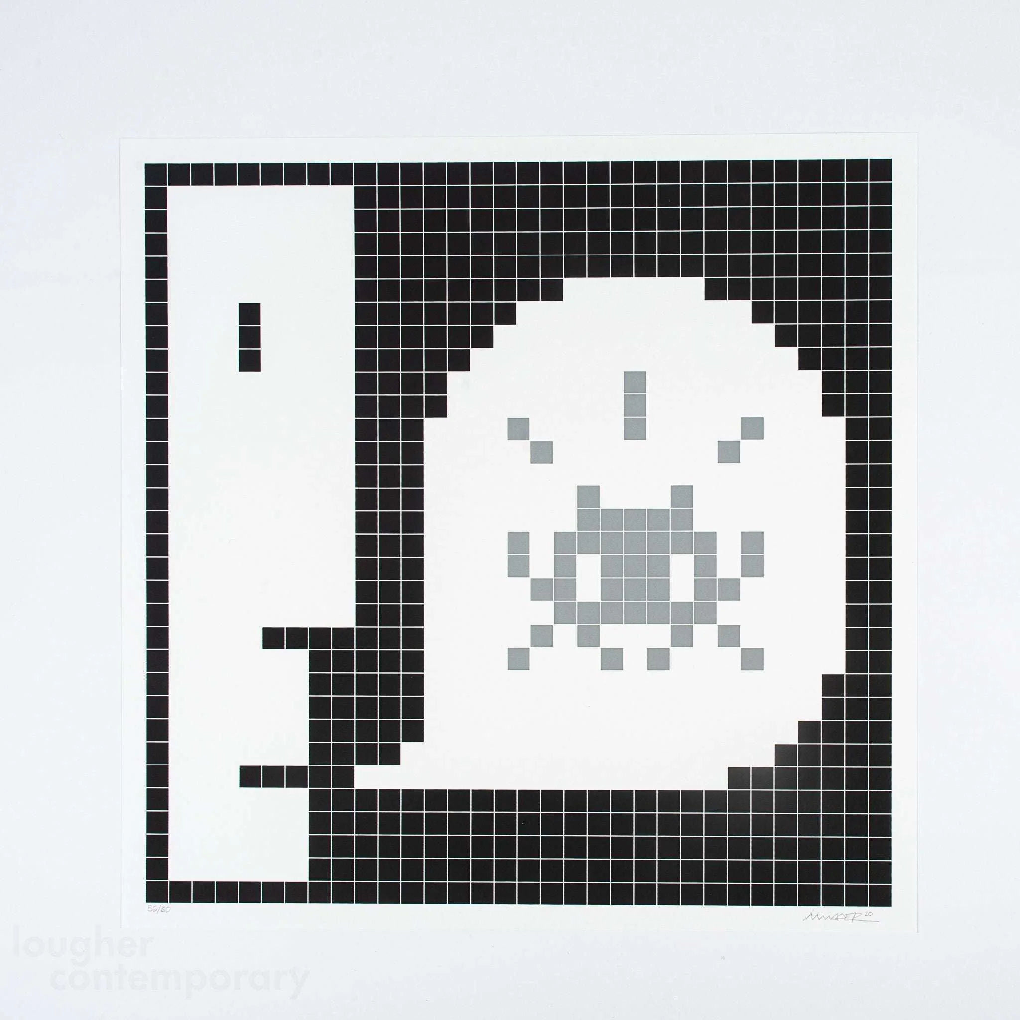 Alert (Grey) by Invader, 2021