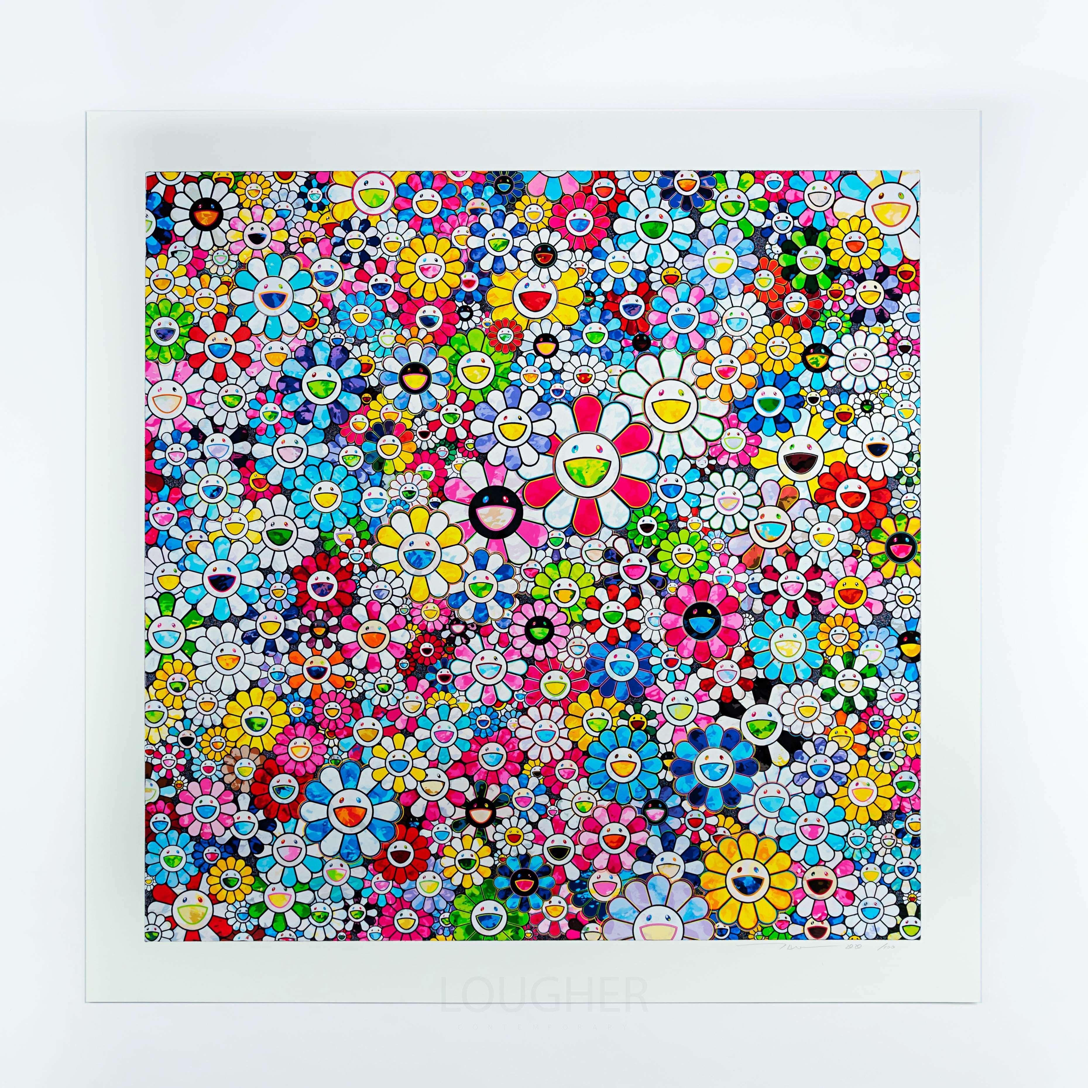 Flowers with Smiley Faces by Takashi Murakami, 2020