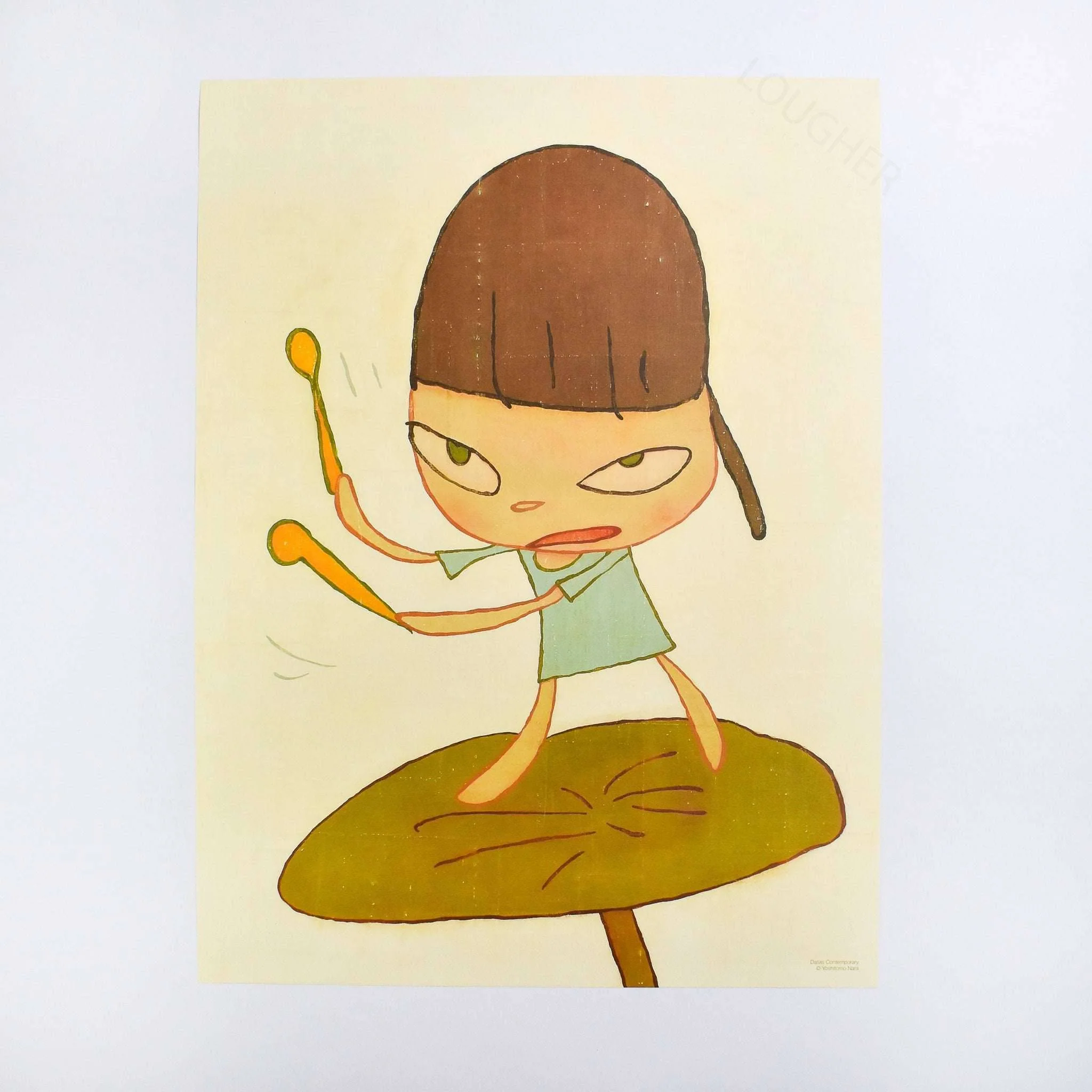 Marching on a Butterbur Leaf by Yoshitomo Nara, 2019