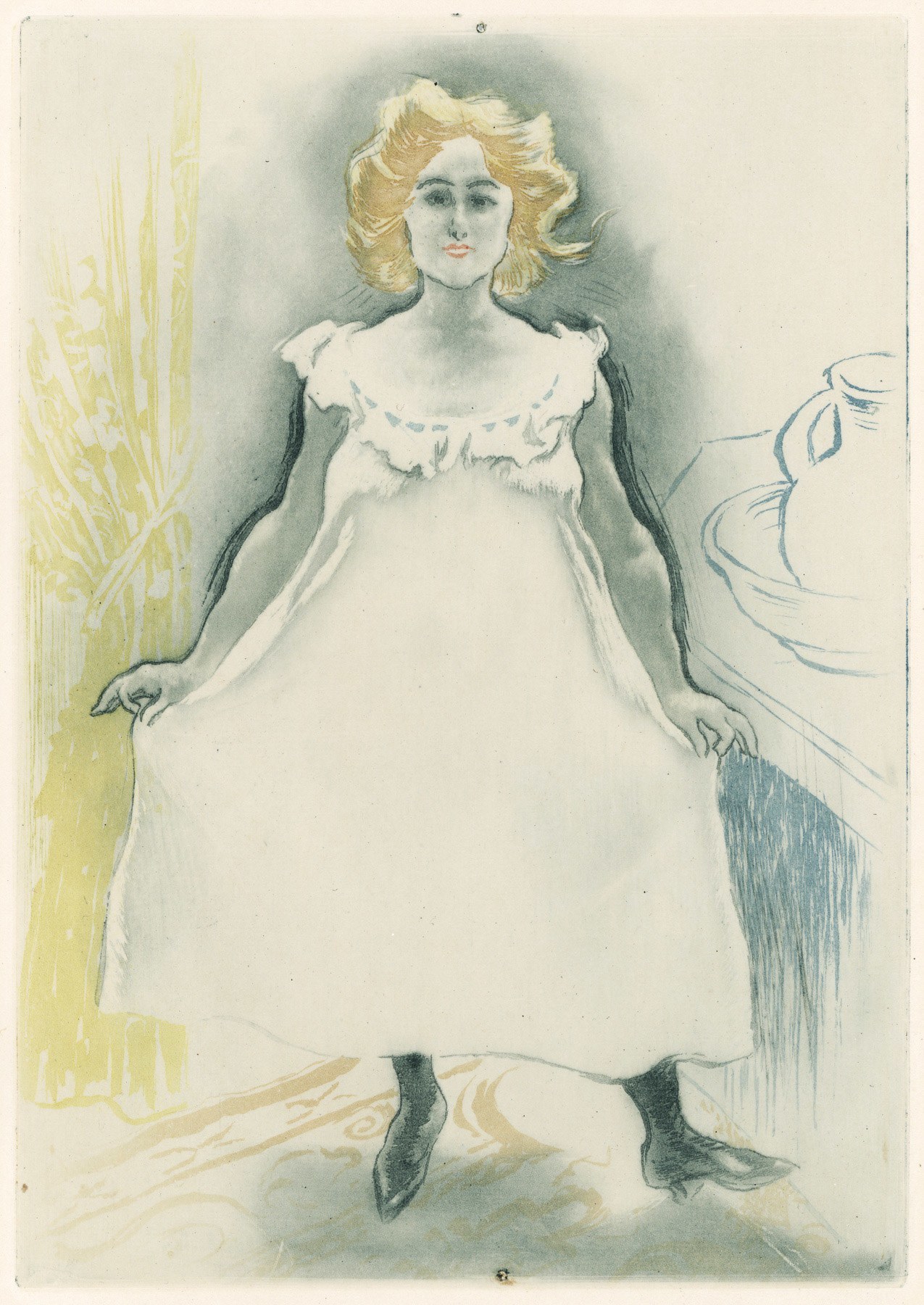 Mlle. X Dans Son Cabinet De Travail by Louis Legrand, 1901