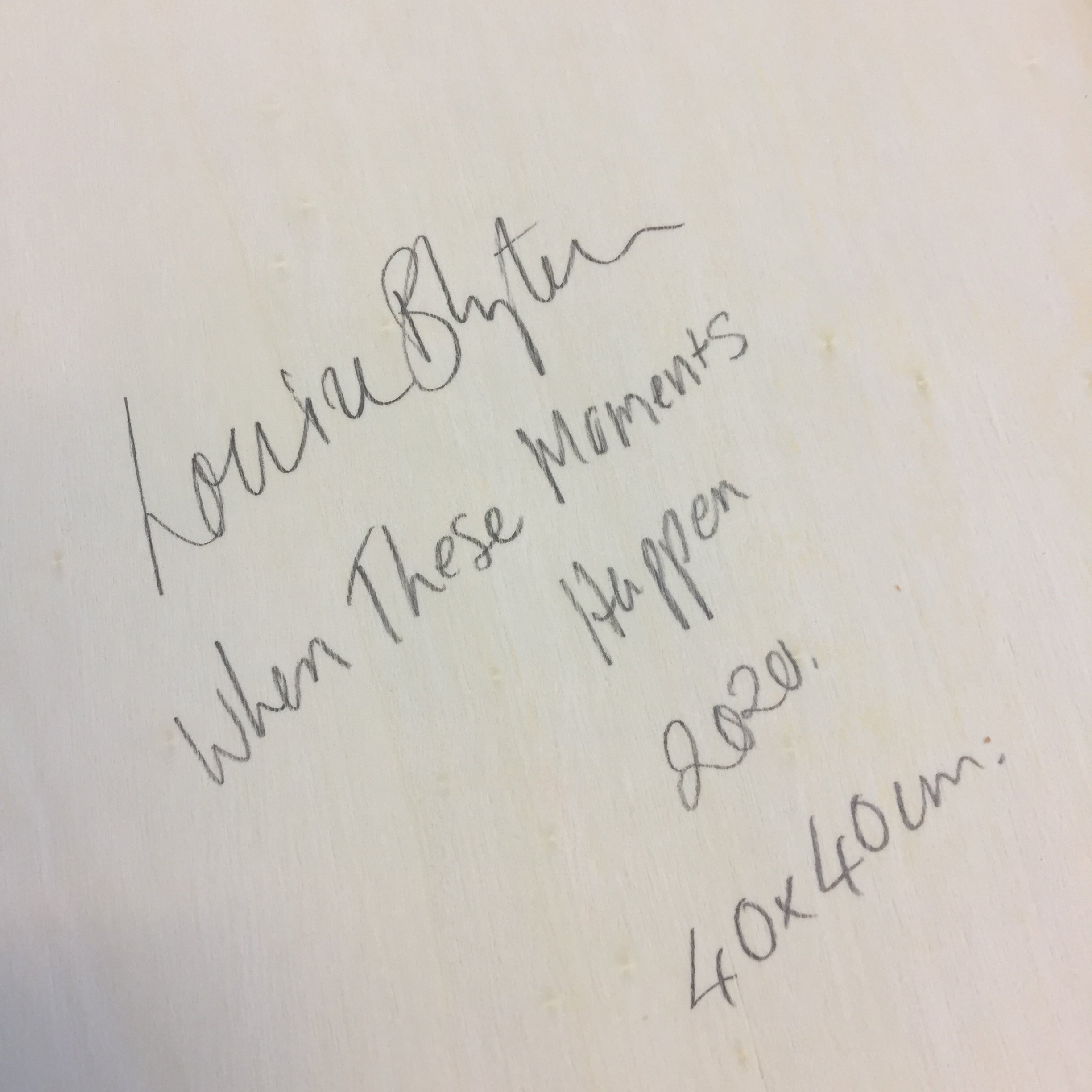 When These Moments Happen