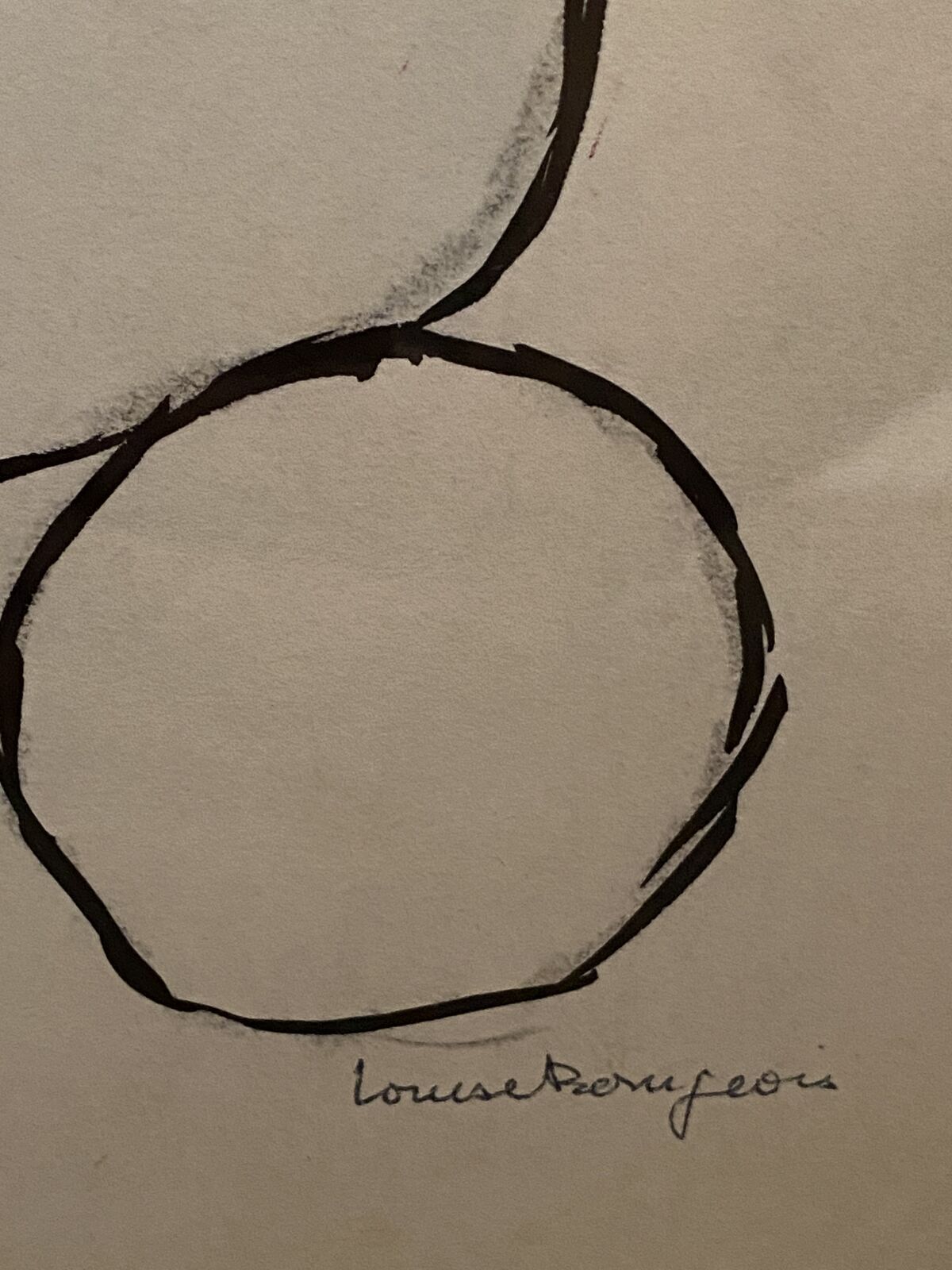 Artwork by Louise Bourgeois, Untitled (Double-sided ink on board), Made of Colored ink on strathmore illustration board 