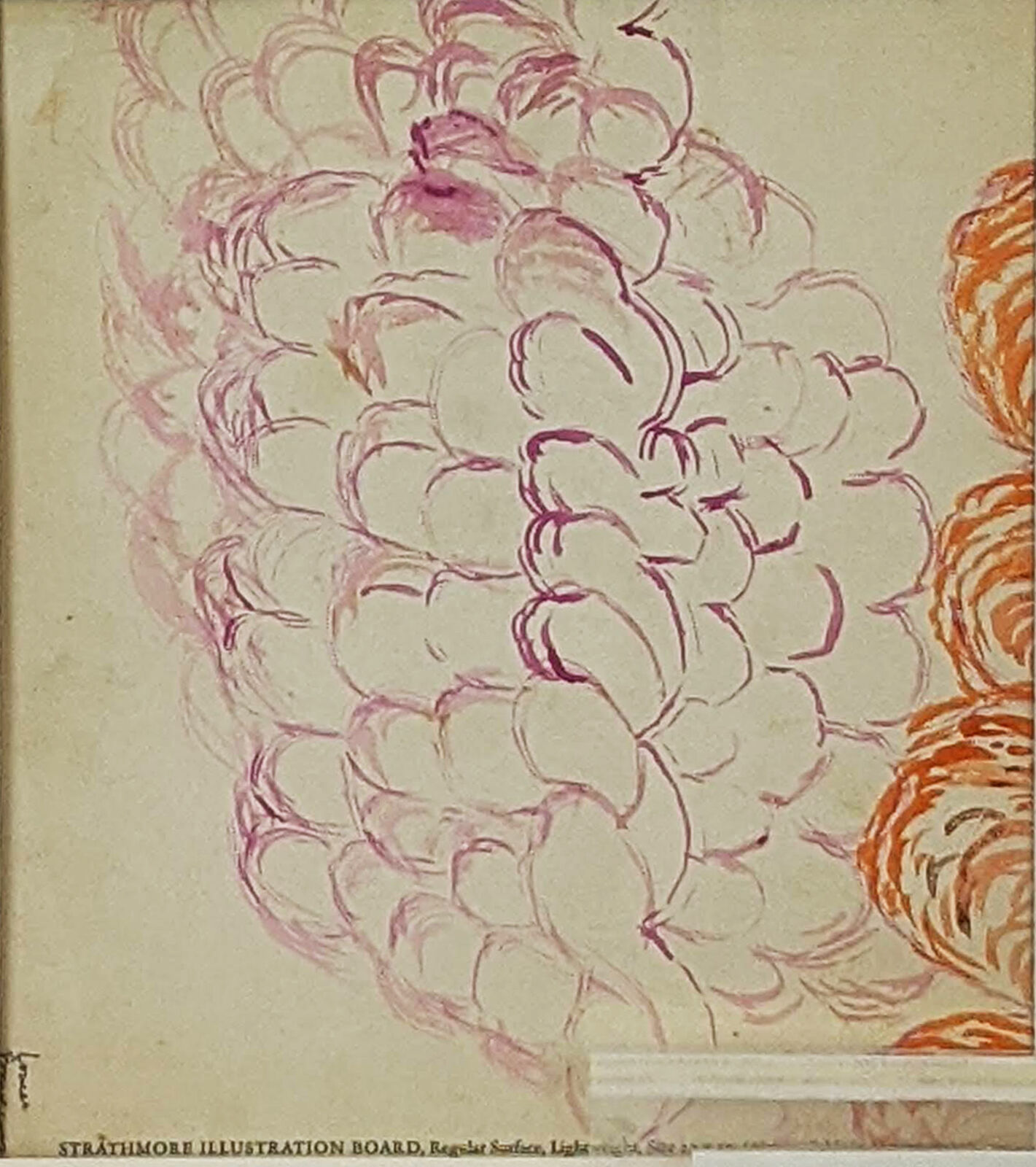 Artwork by Louise Bourgeois, Untitled (Double-sided ink on board), Made of Colored ink on strathmore illustration board 