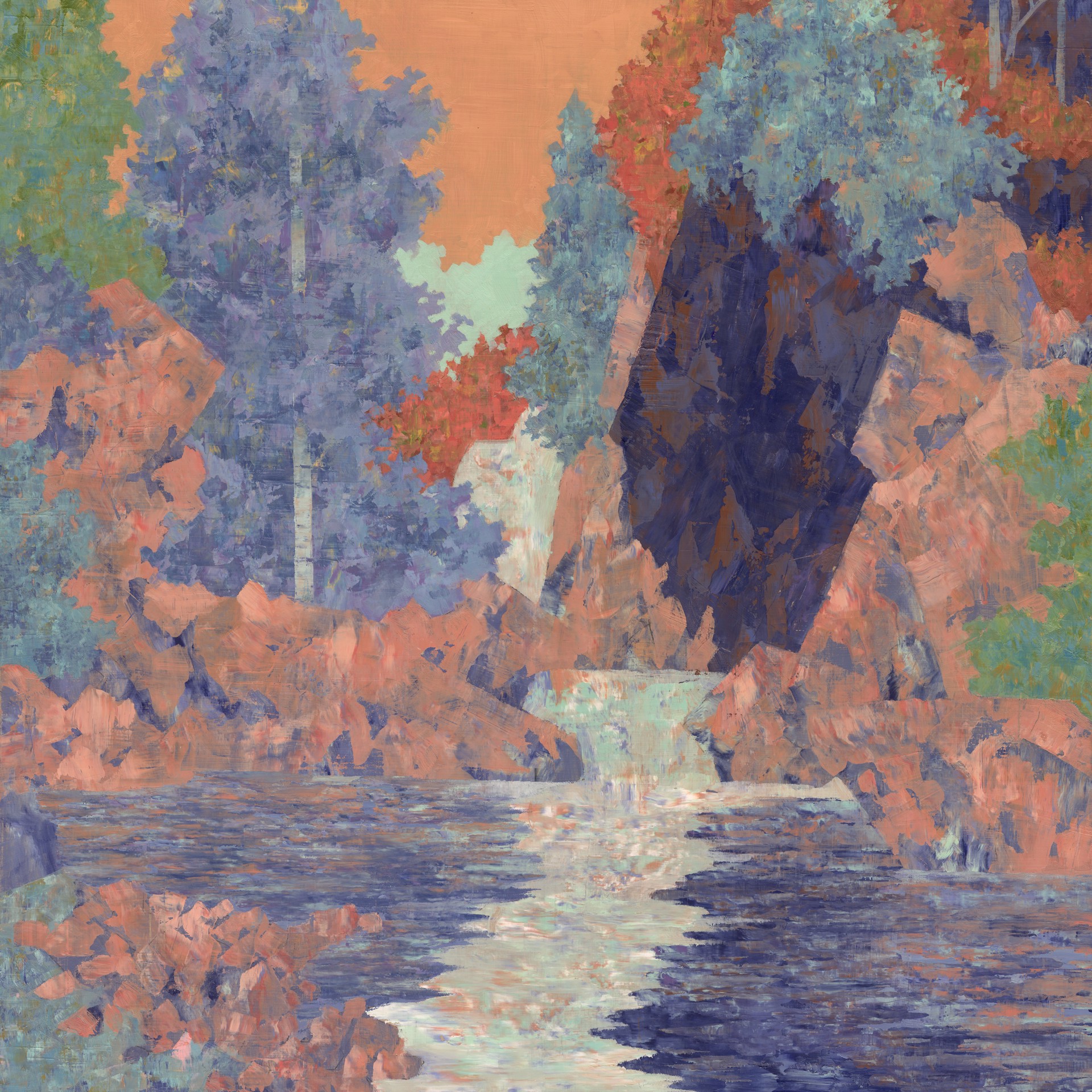 Untitled Landscape by Lu Cong, 2024