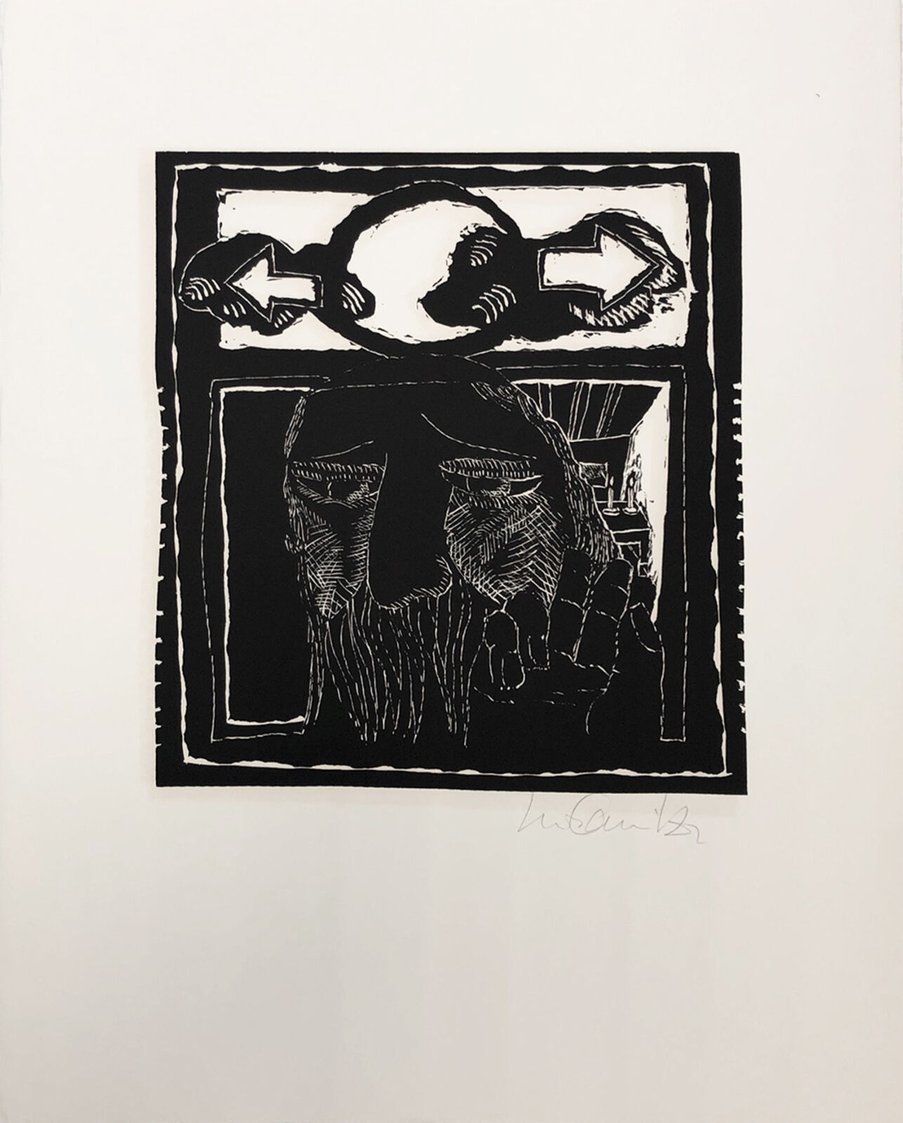 A series of black and white illustrations on a white background.