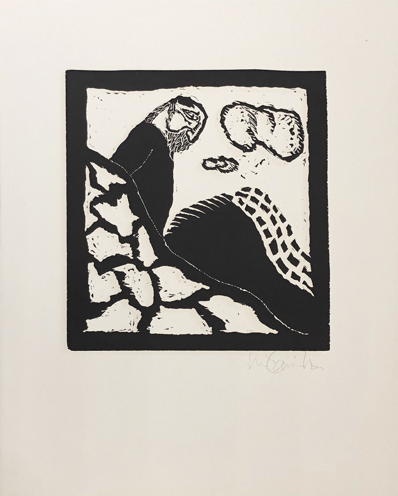 A series of black and white illustrations on a white background.