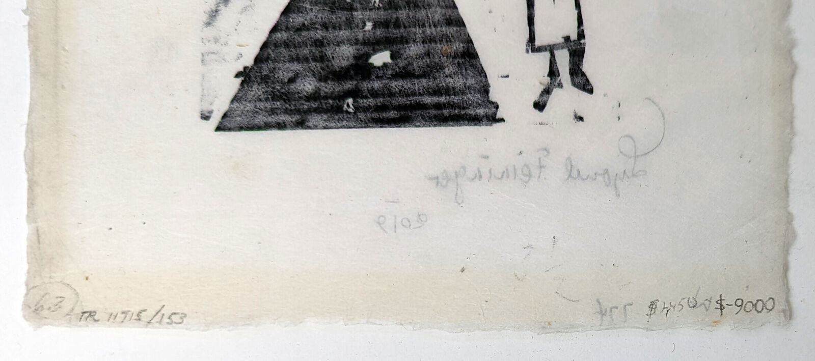Artwork by Lyonel Feininger, Stehkragen (rare hand signed woodcut), Made of Woodcut 