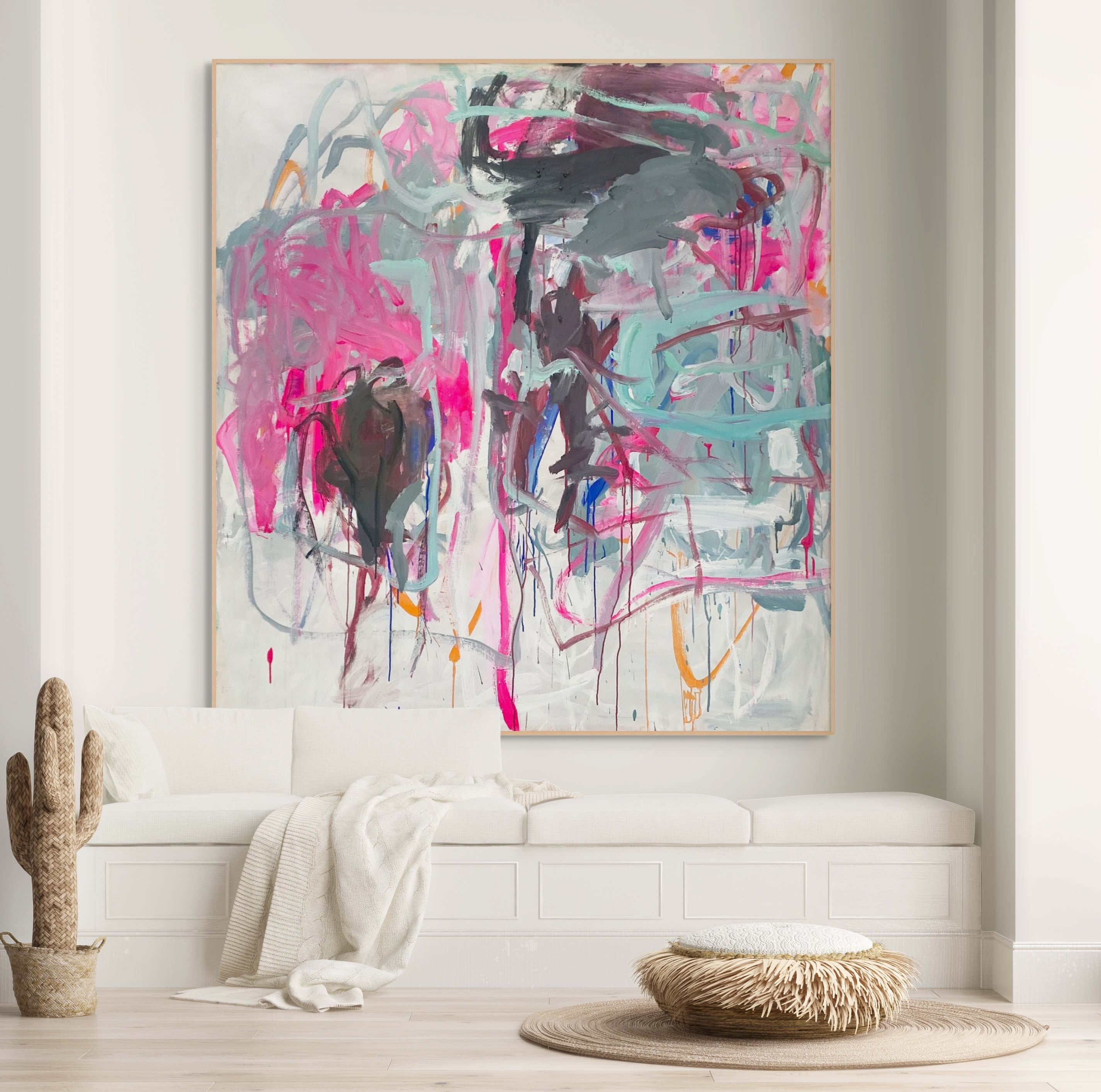 Artwork by Macha Poynder, Flower Beach, Made of Acrylic on canvas 