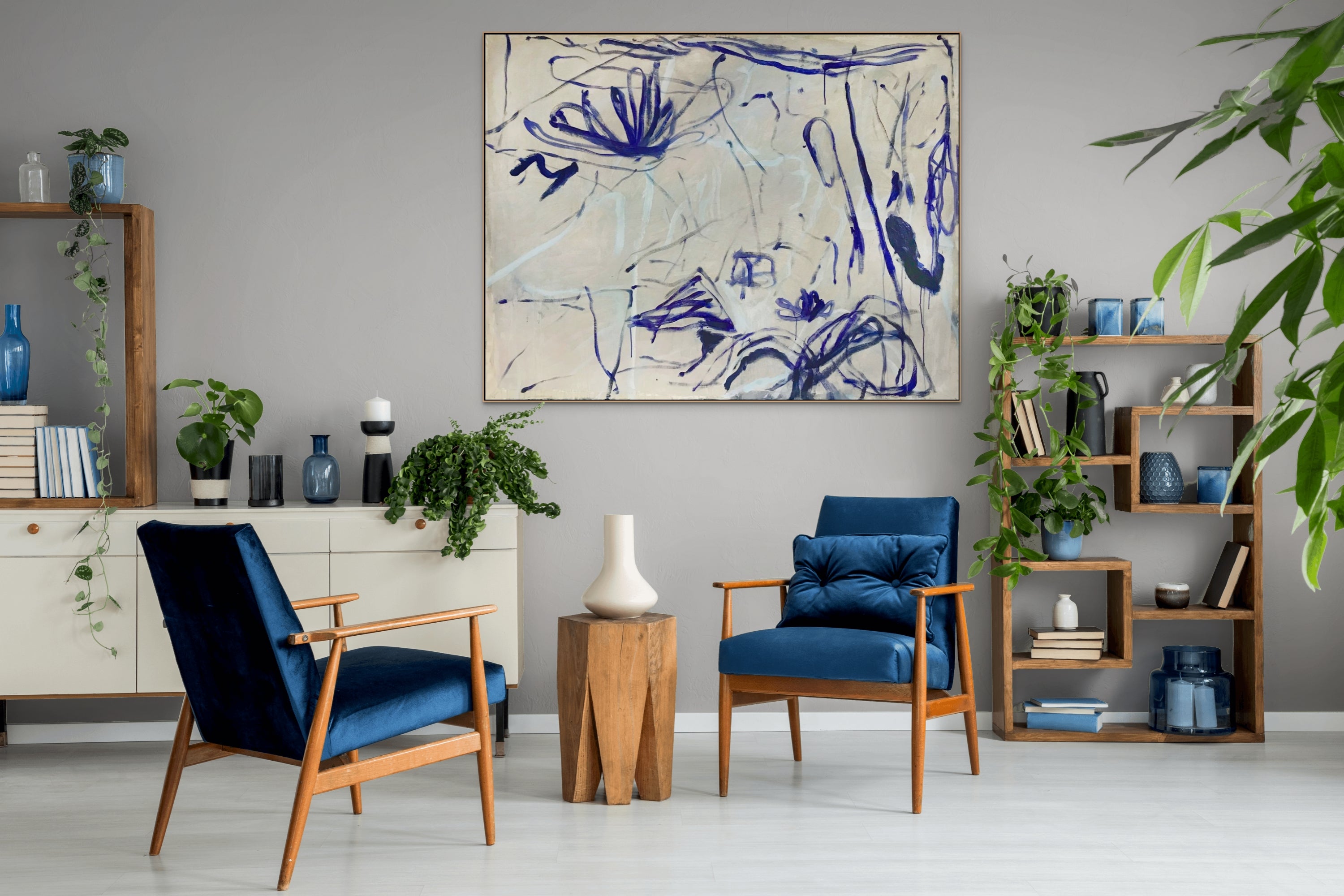 Artwork by Macha Poynder, Perhaps the Desert Dust and Cosmos Will Align, Yovonne Said, Made of Acrylic on canvas 