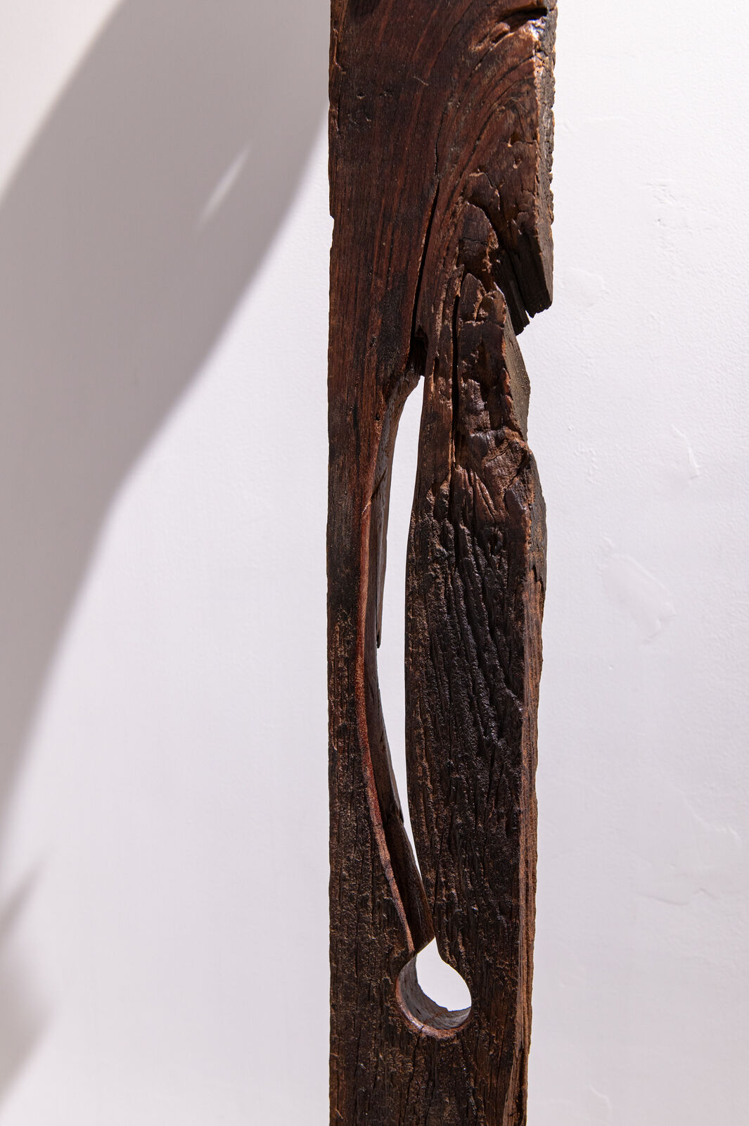Artwork by Maggie Otieno, Ndio Mimi Sasa, Made of Mild steel with Red Teak 