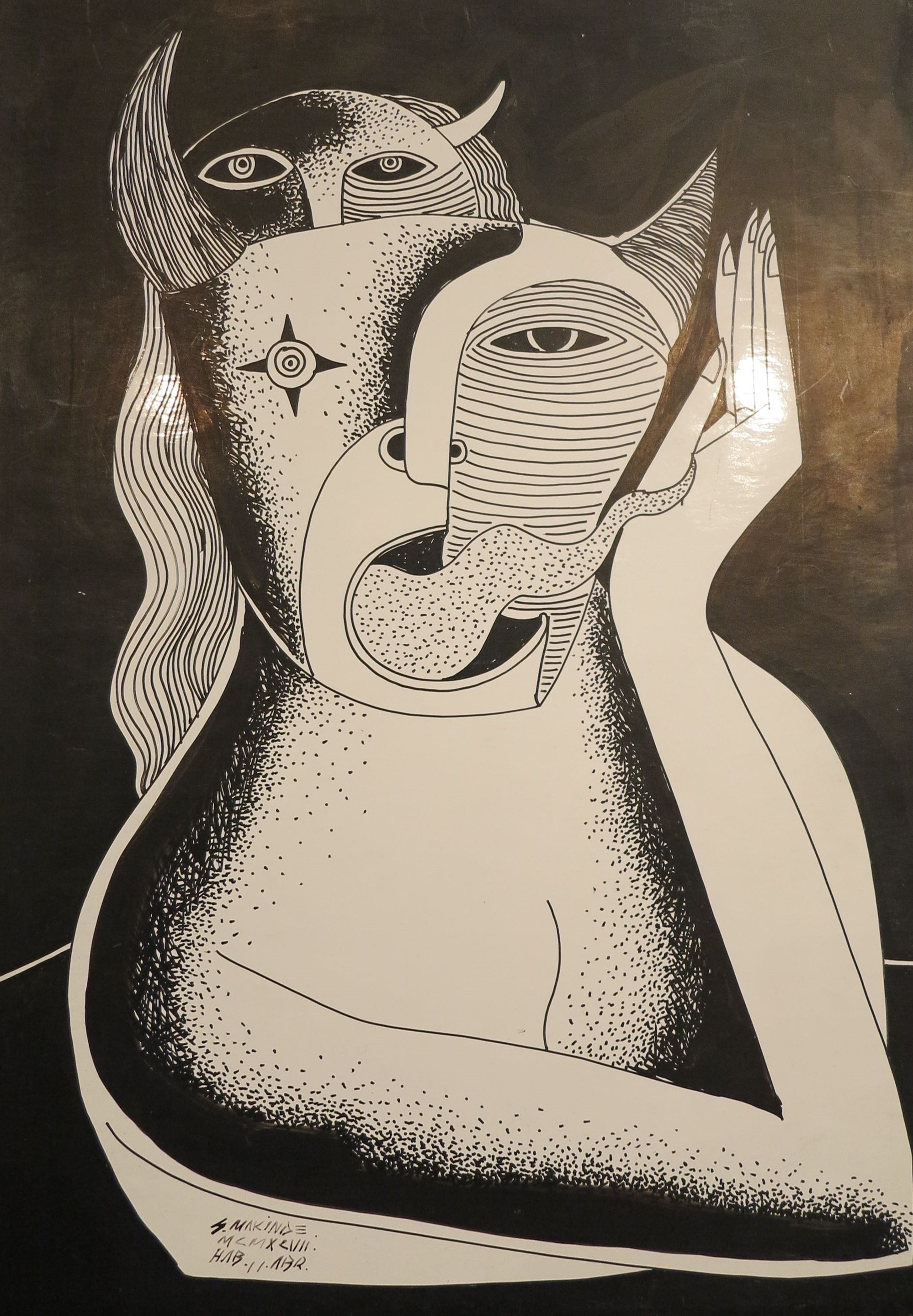 Figura con mano by Adubi Makinde, 1997