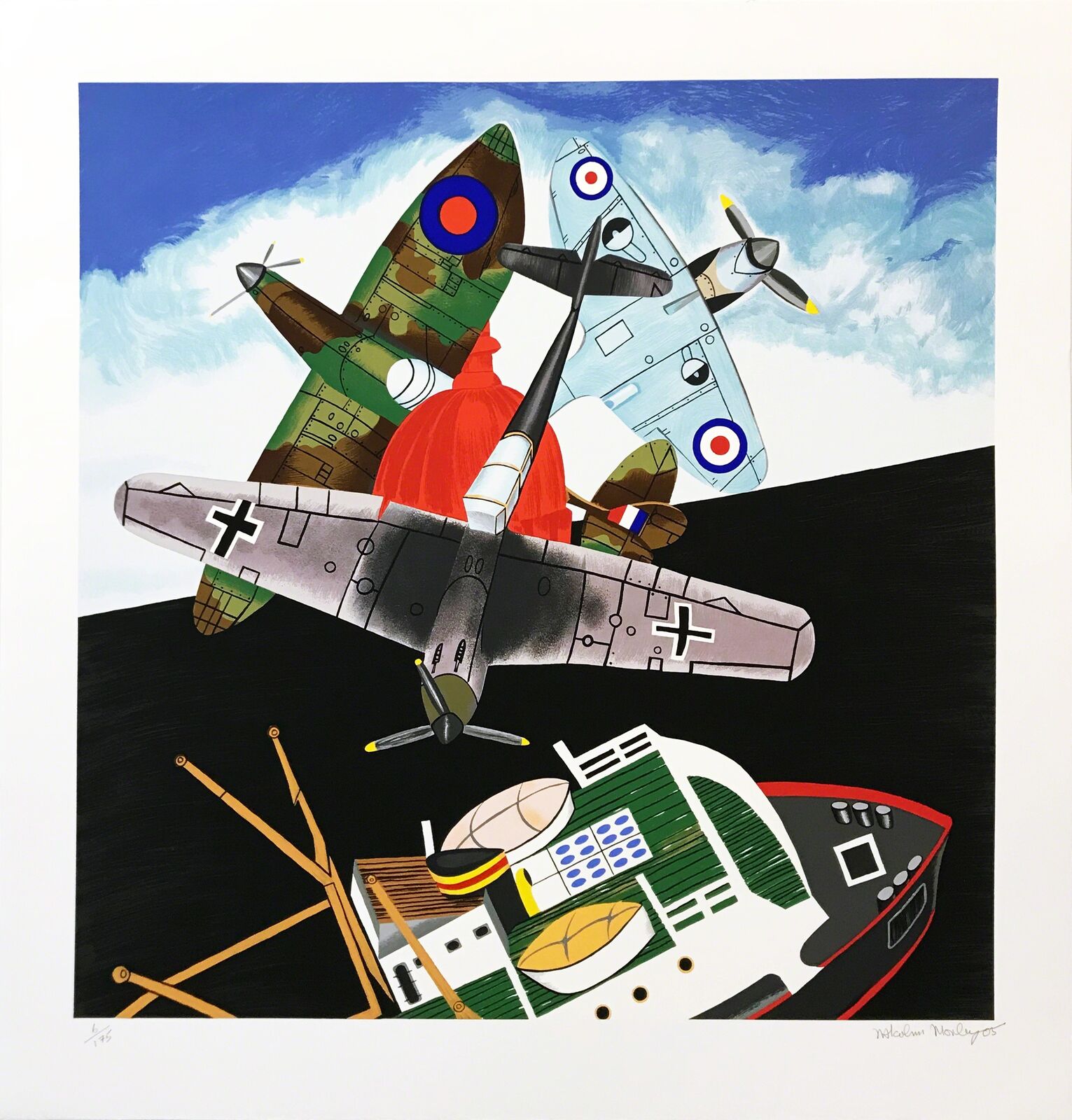 BATTLE OF BRITAIN by Malcolm Morley, 2005
