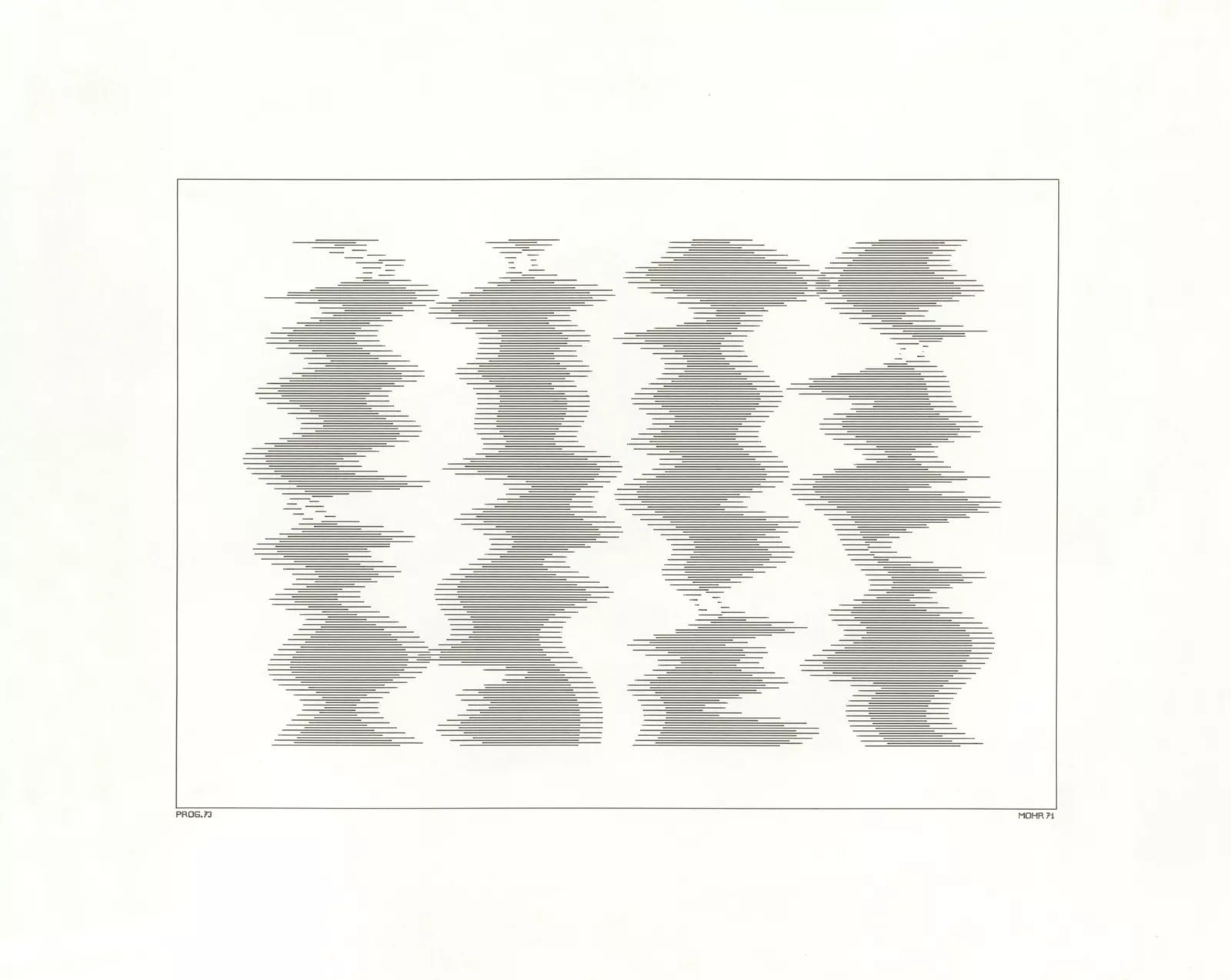 a black and white drawing of a wave pattern
