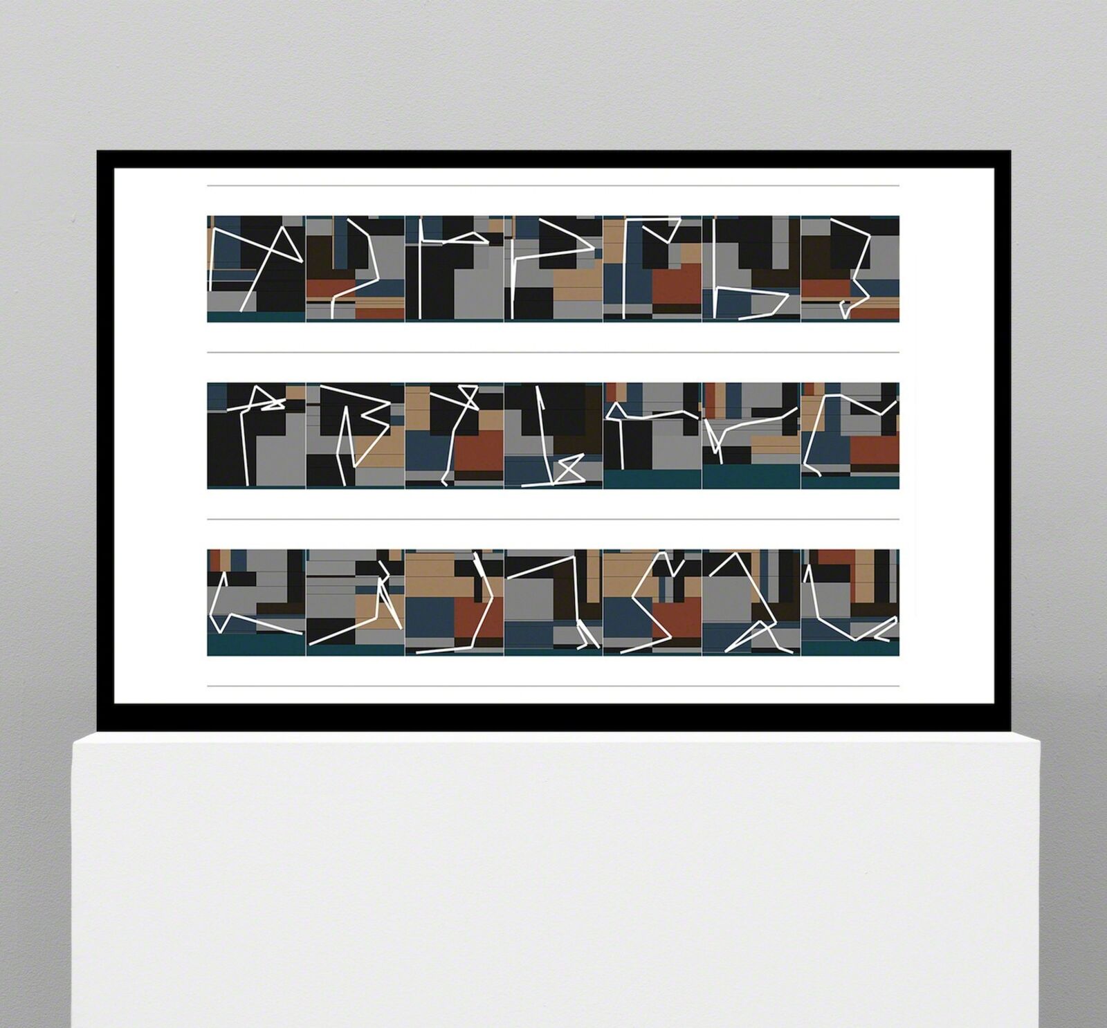 P-1660-D by Manfred Mohr, 2016